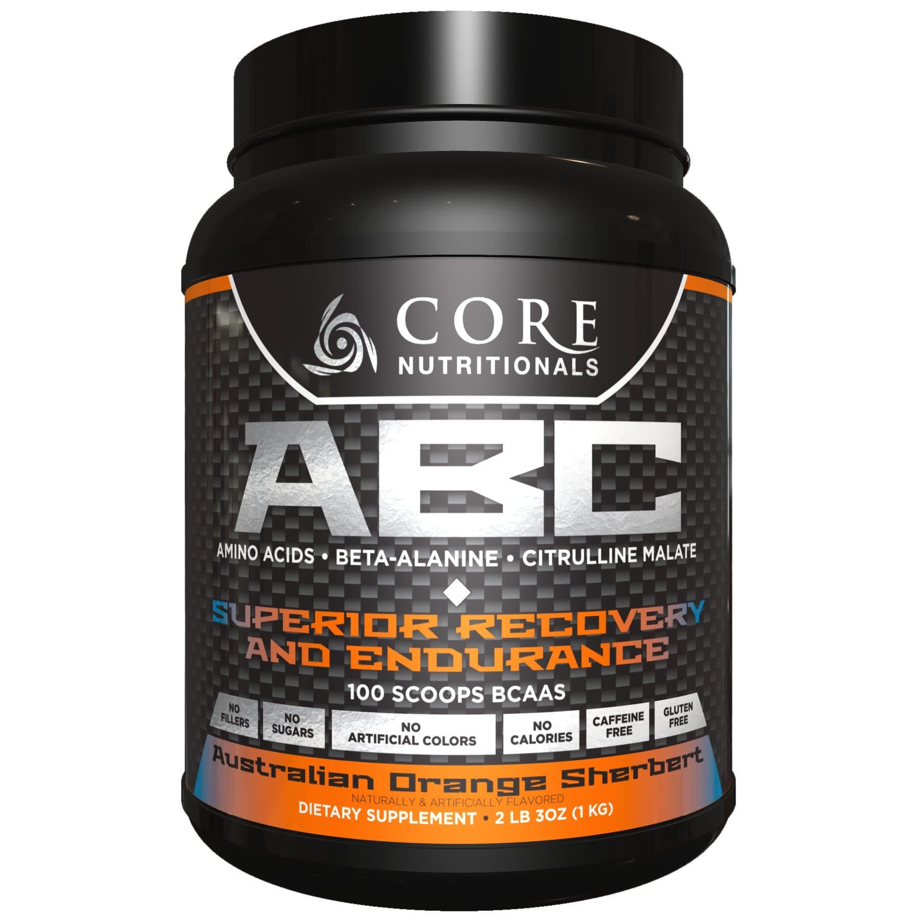 Core Nutritionals ABC Pre-Workout Supplement, Australian Orange Sherbert 2 Pound 3 Ounce