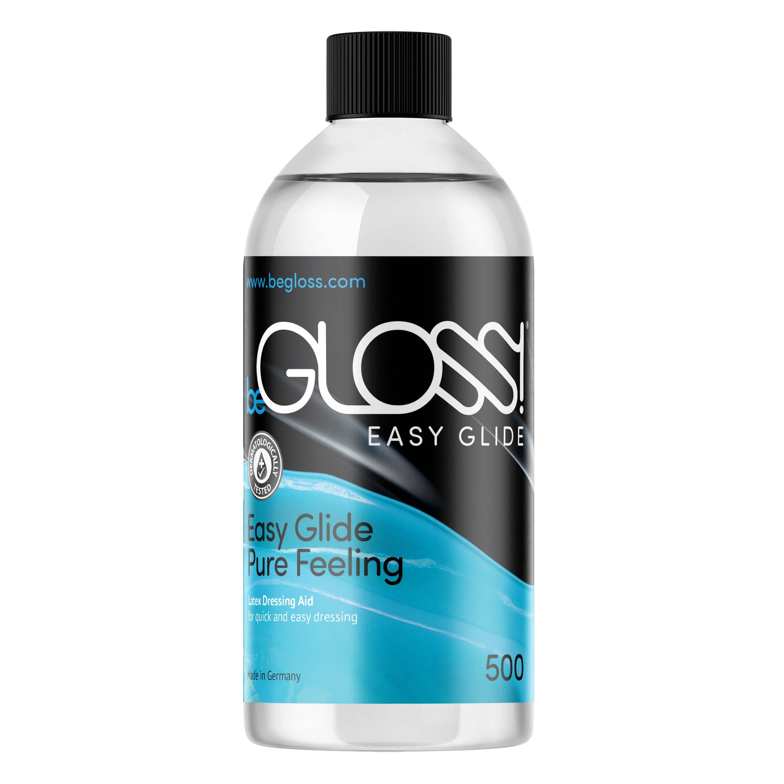 Easy Glide - 500 ml - Easy Glide - Pure Feeling - Slip into Rubber & Latex Garments Fast and Easy with Our Lubricant Latex Dressing aid.