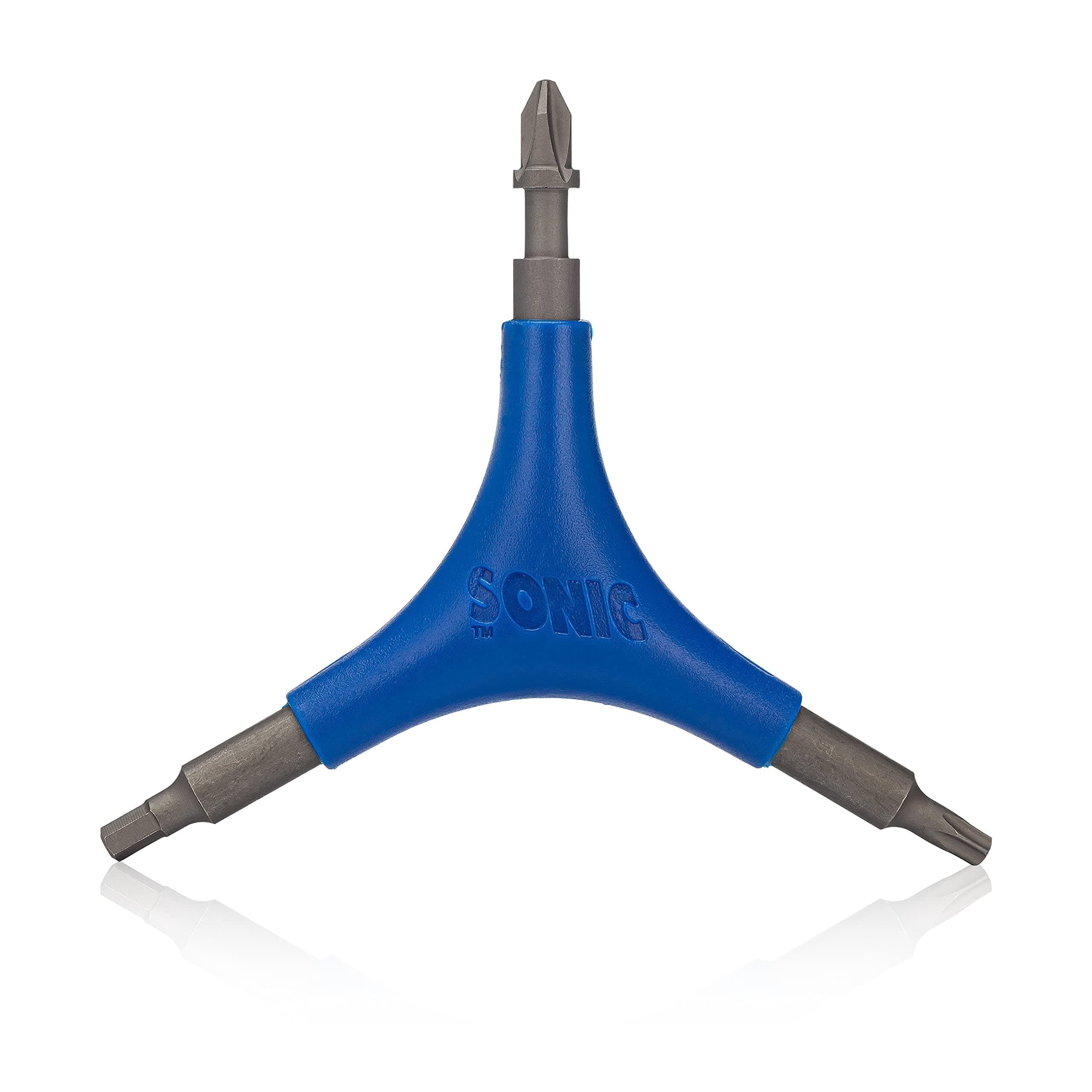 SONIC Pro Tool for Inline Skates, 9 Tools, 4 mm Hex and T25 Torx, Rotate Wheels, Bearing Pusher and Extractor, Designed in USA