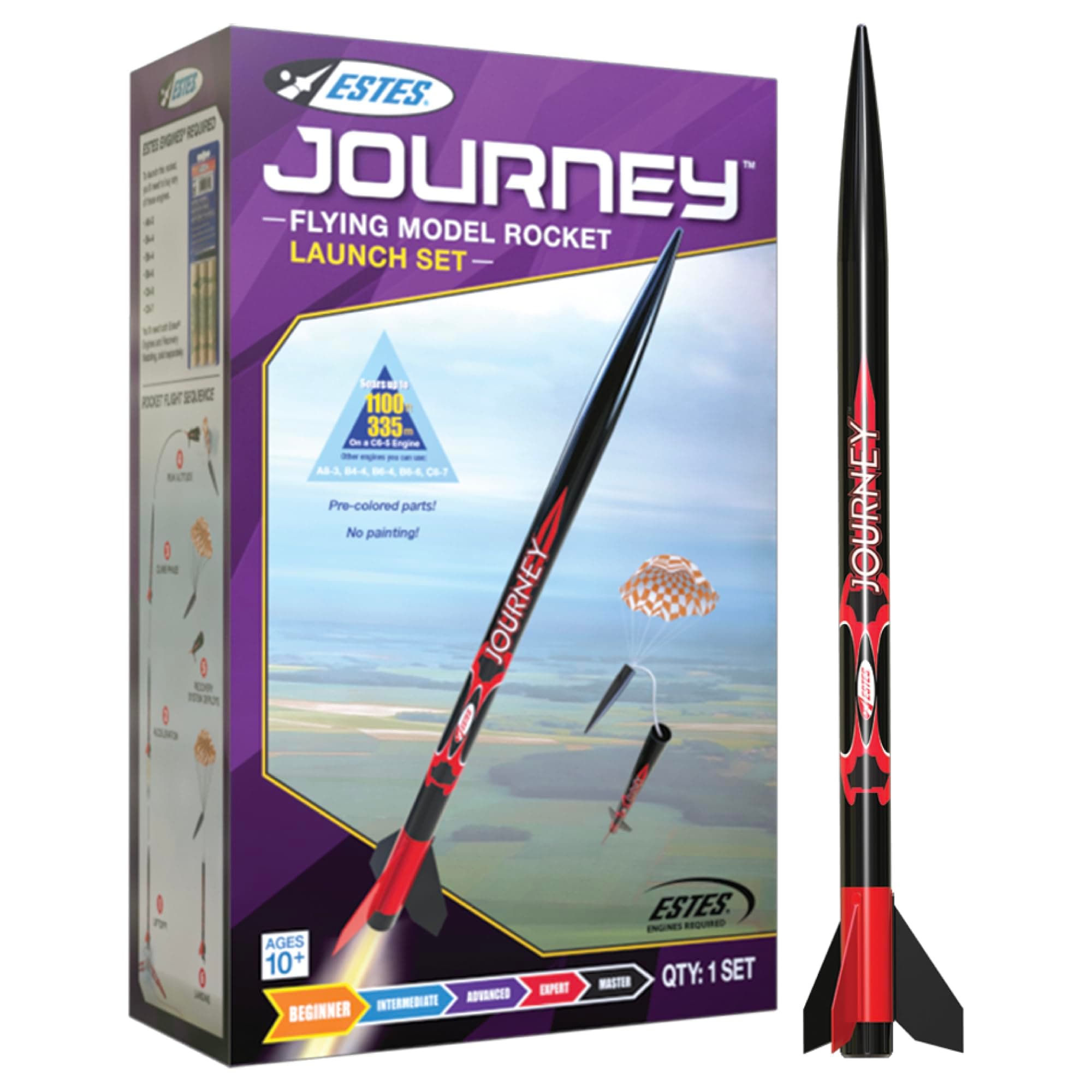 1441 Journey Launch Set Beginner Model Kit for Ages 10+ Includes Complete Launch Set Soars Up to 1,100 ft.