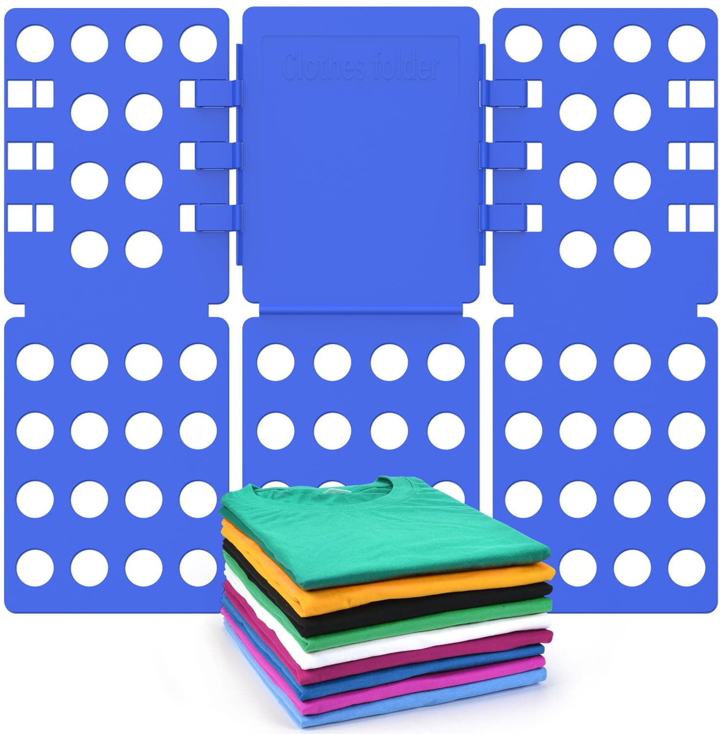 Blue Shirt Folding Board - T-Shirt Folder, Clothes Folding Board, 10.23 x 7.88 x 1.18 inches