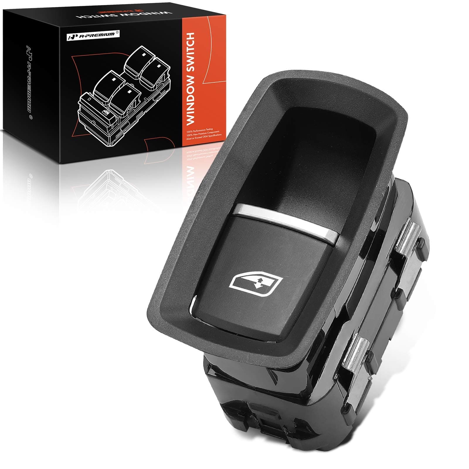 A-Premium Power Window Switch Compatible with Porsche 911 2012 2013 2014 2016, Cayenne 2011-2016, Compatible with Panamera 2010-2016, Front or Rear, Replace# 7PP959855CDML