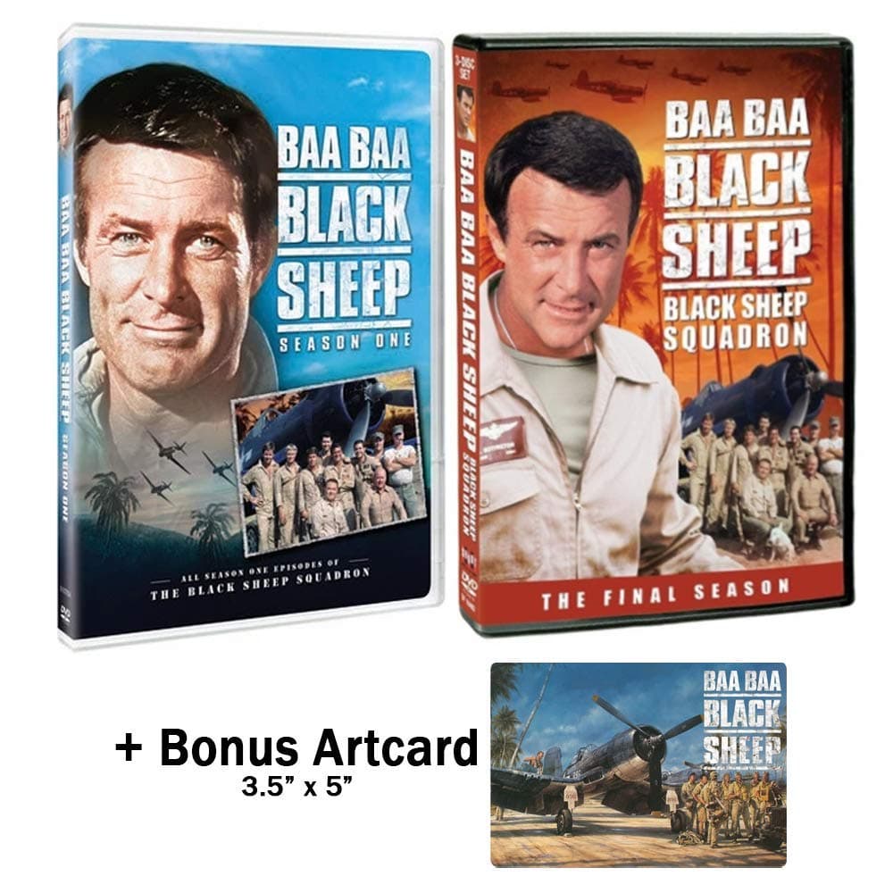 Baa Baa Black Sheep Squadron Complete Series DVD - Seasons 1 & 2 with Bonus