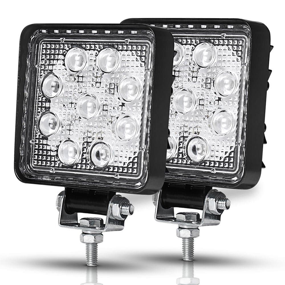 Racbox LED Work Light Bar 27W 12V 24V Spotlights 4X4 Tractor Lights Spot Beam Off Road Trucks Car ATV UTE Boat Fog Driving Lamps ¡