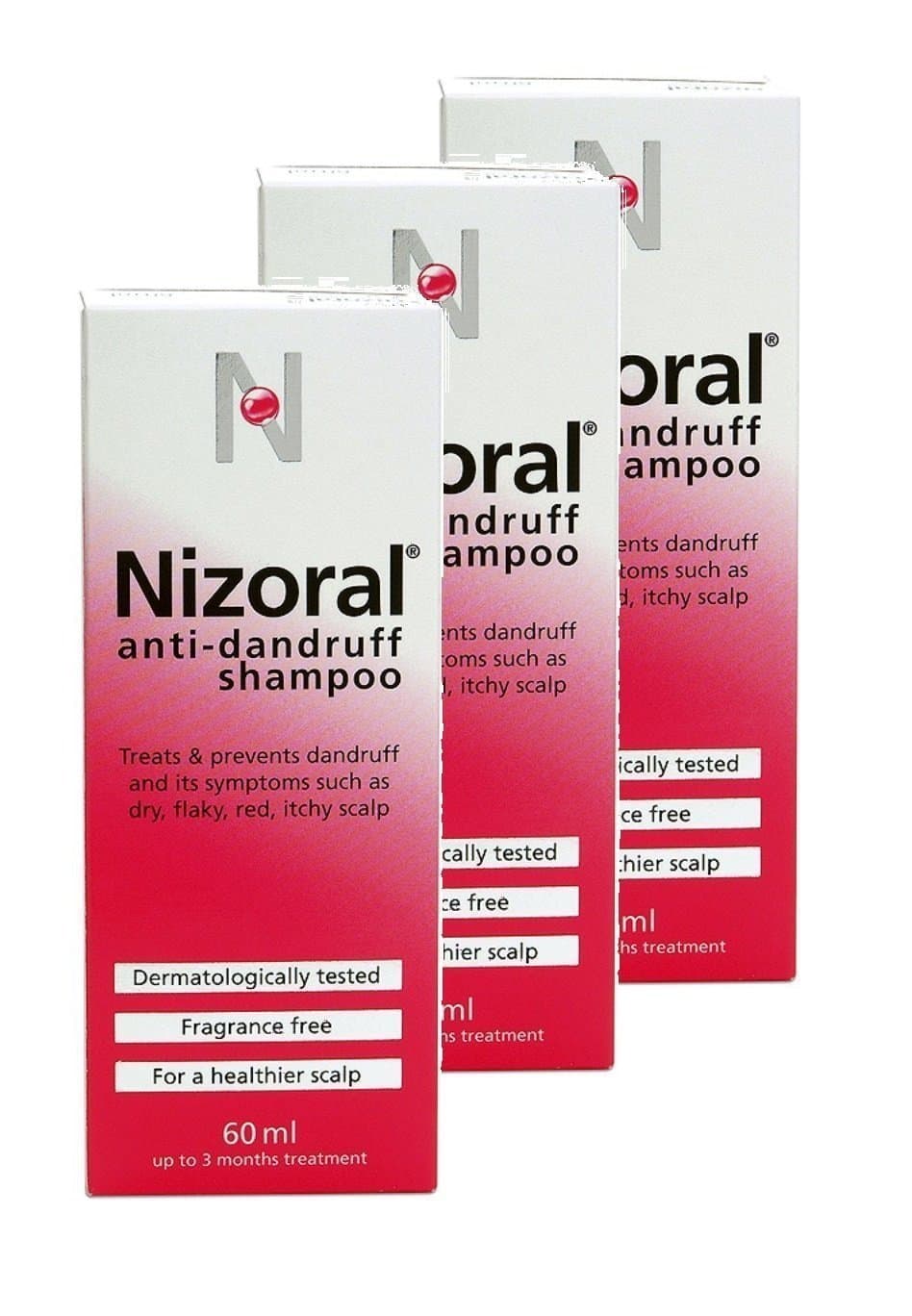 Nizoral Anti Dandruff Shampoo 60ml **3 PACK DEAL**