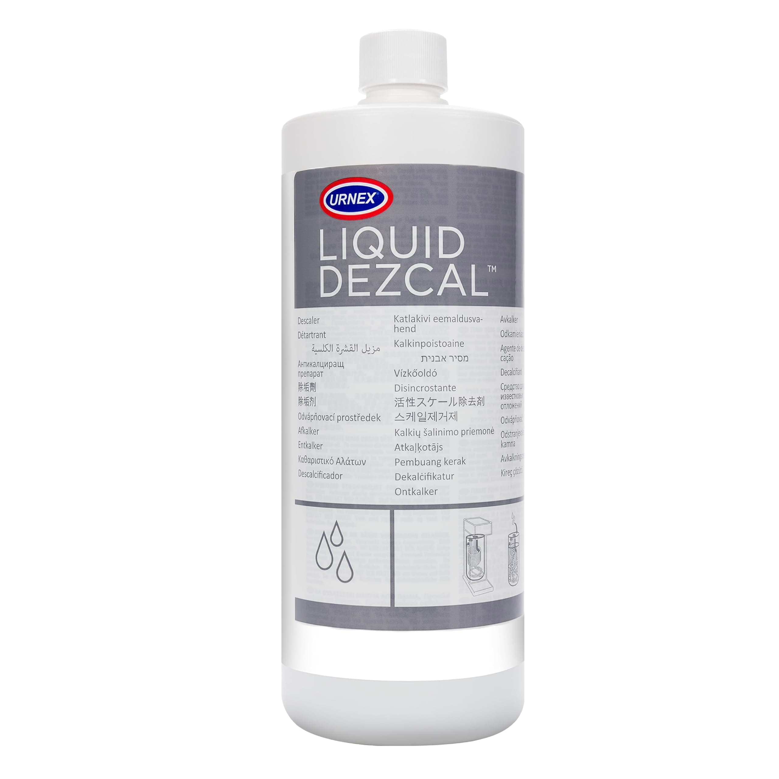 Liquid Dezcal Activated Descaling Solution - 33.6 Ounce (8 Uses) - For Use With Keurig 1.0/2.0, Home Coffee and Espresso Machines, Kettles, Garment Steamers