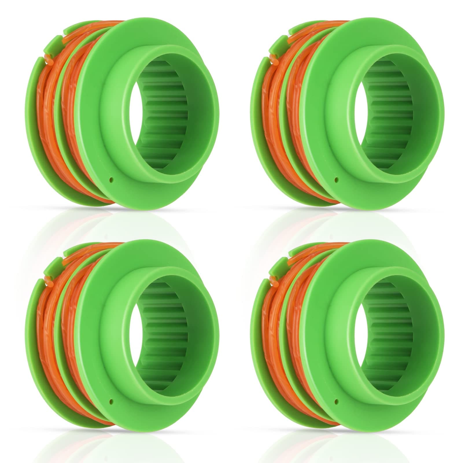 4 Pack AS1300 Trimmer Spool 0.095'' 17ft Compatible with EGO 15 inch ST1502SA,ST1502XY,ST1500XY,ST1504SF,ST1500SF,ST1500F,ST1500-S,ST1500 String Trimmer