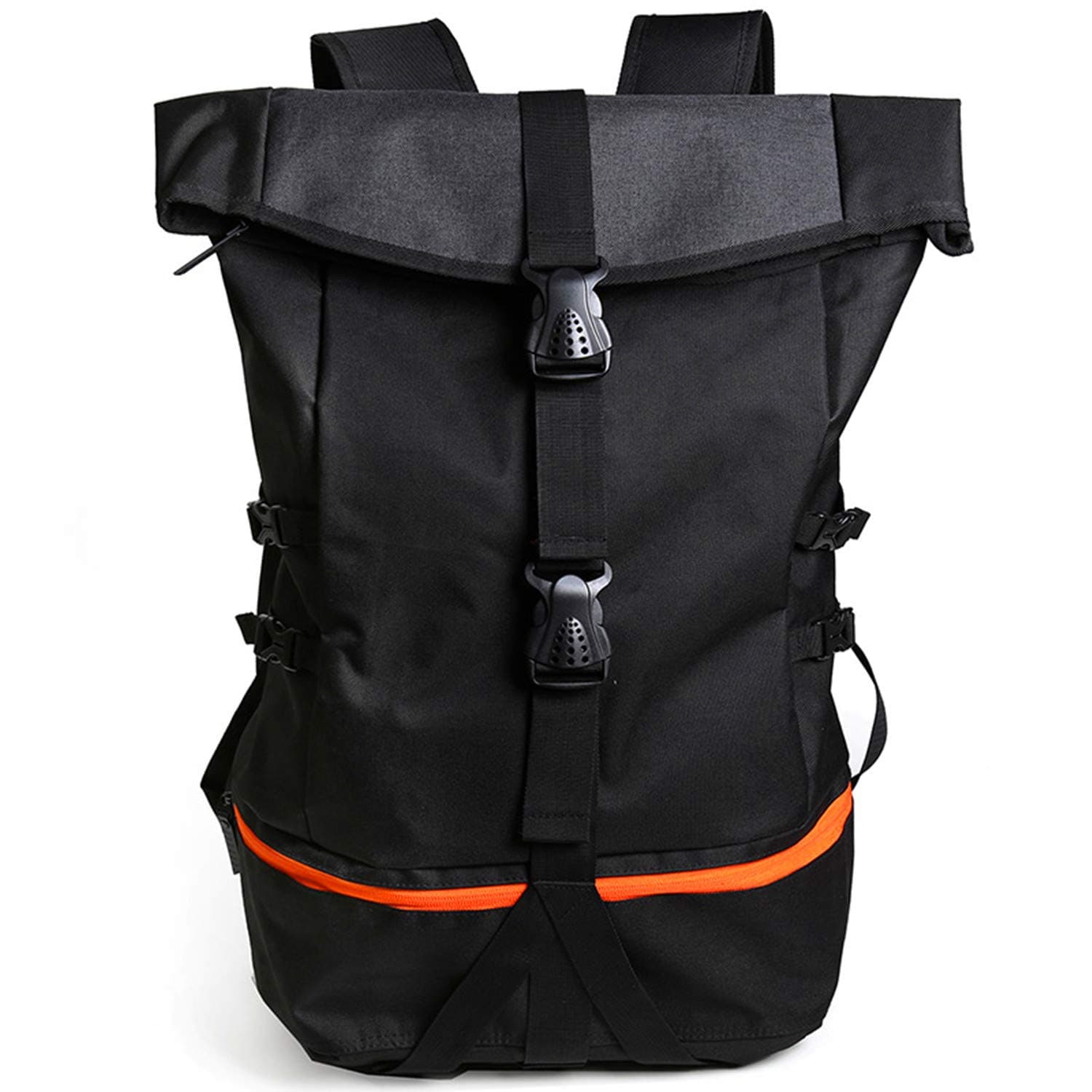 Large 50L Gym Backpack with Shoe Compartment Large Hiking Backpack Sports Basketball Backpack Waterproof Travel Bag for Men