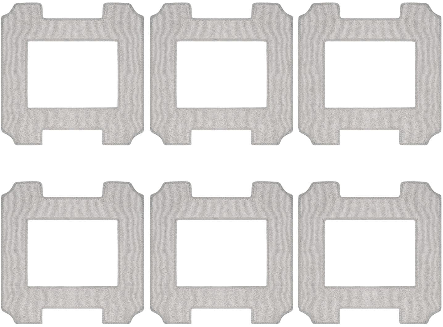 6 Pack Washable Mop Cloths Cleaning Rag for Ecovacs WINBOT W1 / W1 Pro/ W2 Omni/ W2 / W2 PRO Omni Window Cleaner Robot Accessories