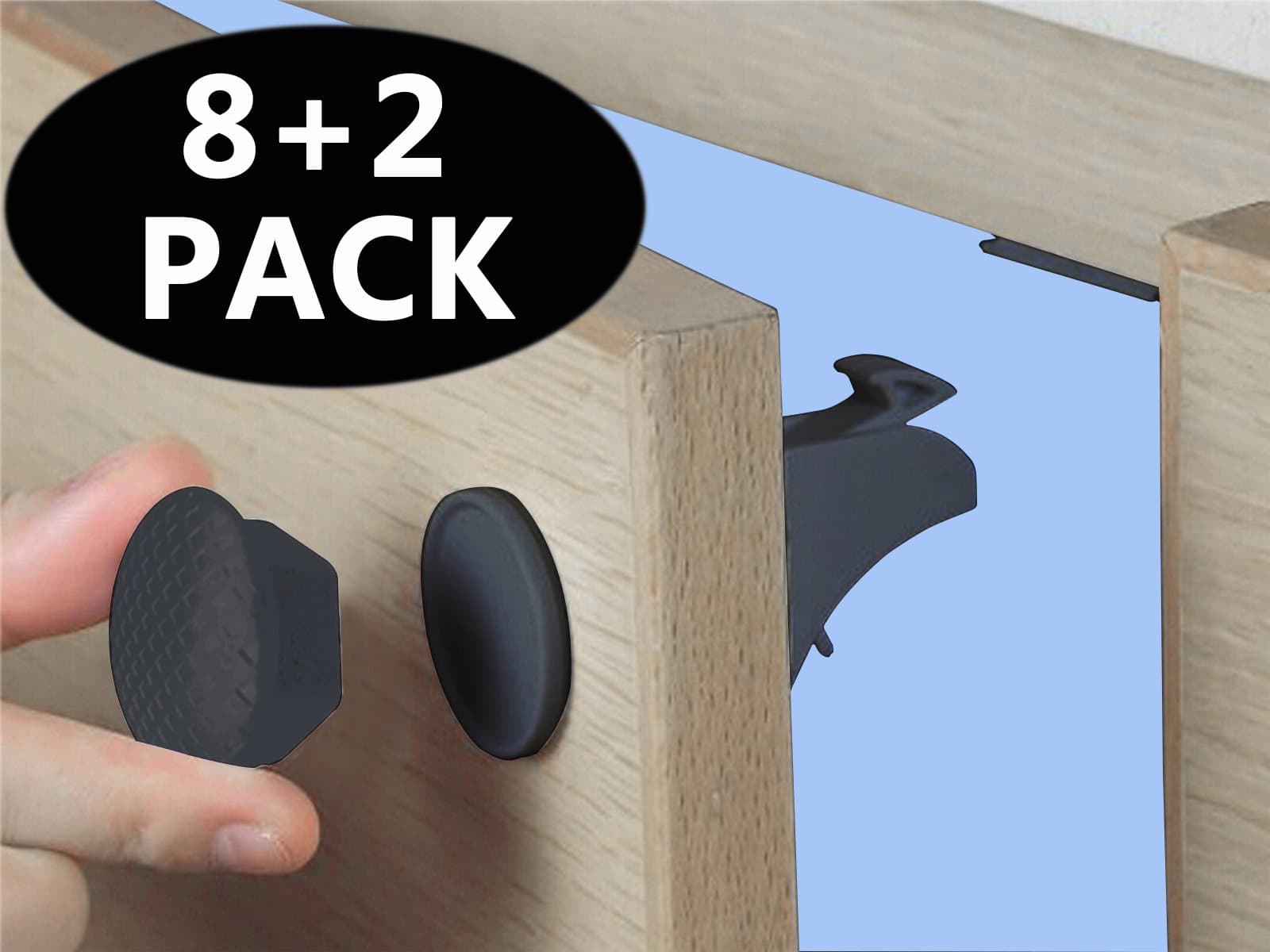MYTK 12+3 Magic Lock, Magnetic Child-Proof Cabinet Lock, Installation Without Drilling or Screws.