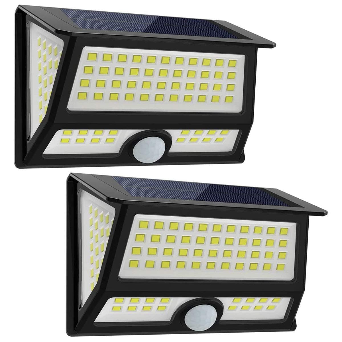 CREATIVE DESIGN Solar Lights Outdoor, 102 LED Solar Motion Light Wall Light Solar Garden Light with 3 Modes Wide Angle for Patio Yard Deck Garage Porch Stairway Driveway