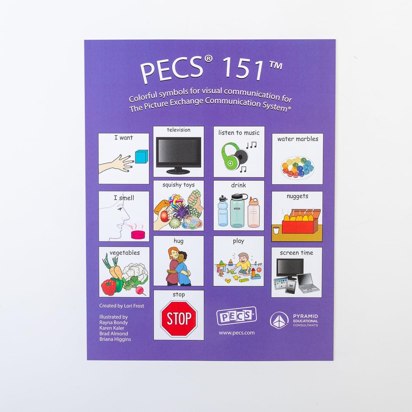 PECS® 151: 1 3/4" Symbols for Picture Exchange Communication System®
