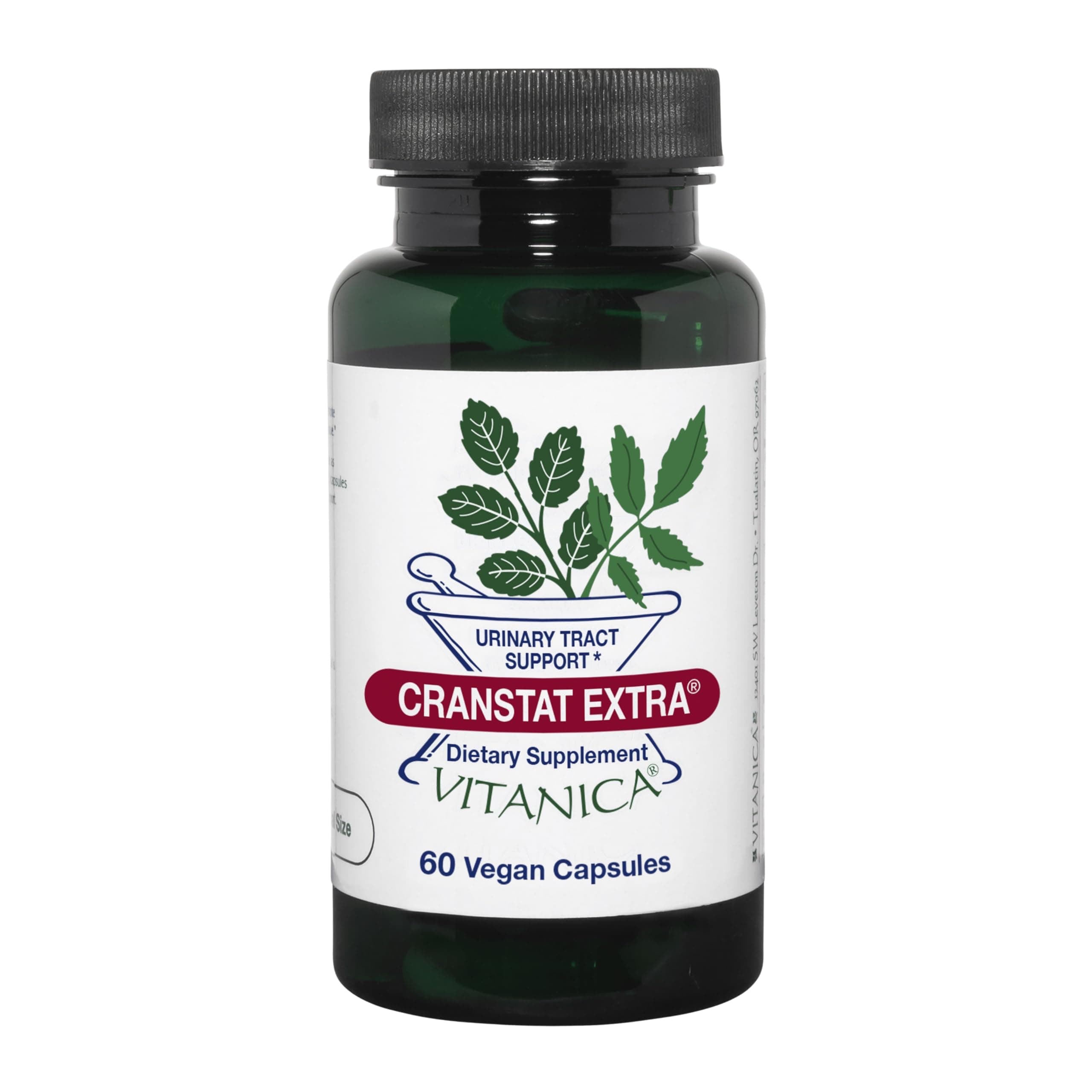Vitanica Cranstat Extra, Urinary Tract Support, Vegan, 60 Capsules