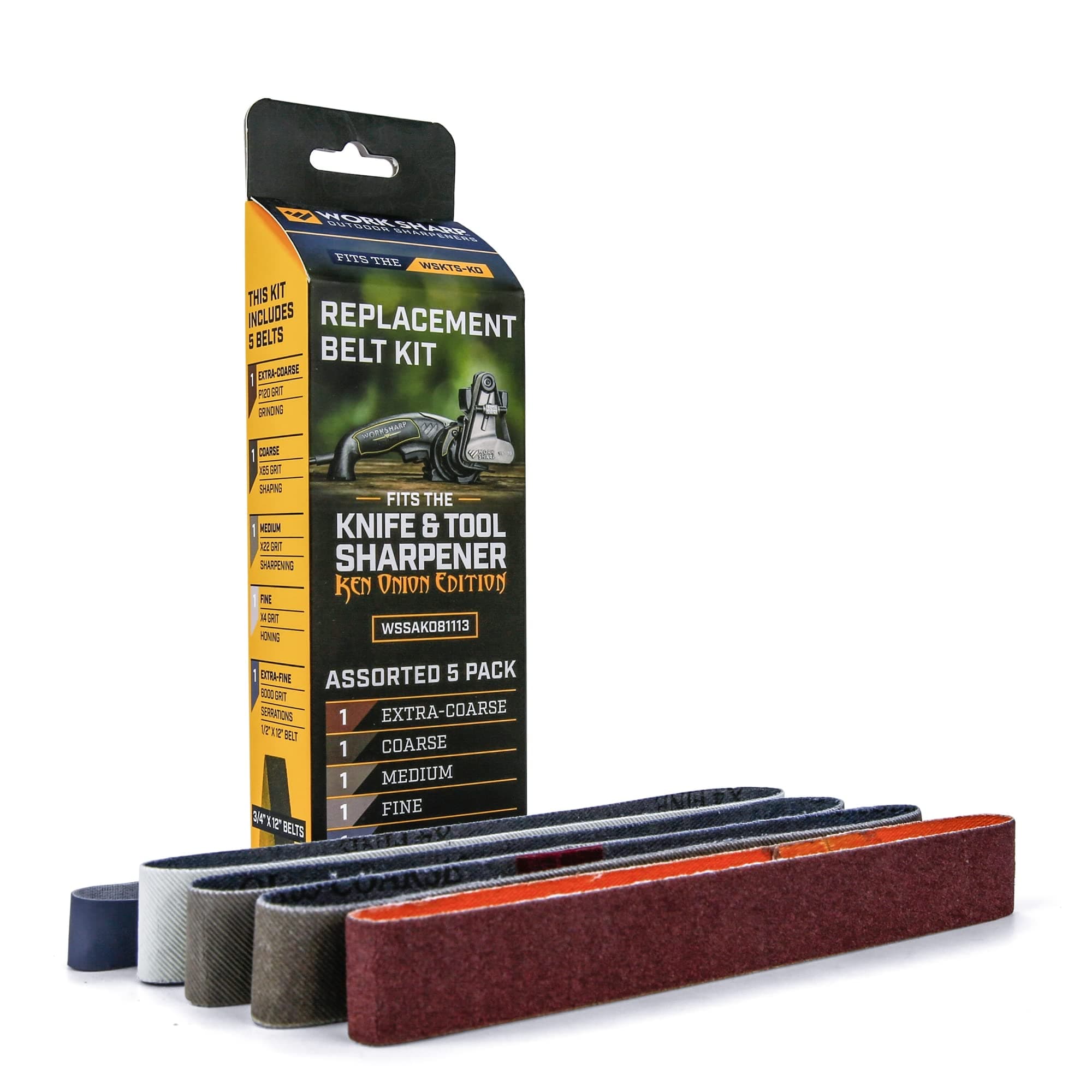 Official Replacement Belt Kit for the Knife and Tool Sharpener Ken Onion Edition