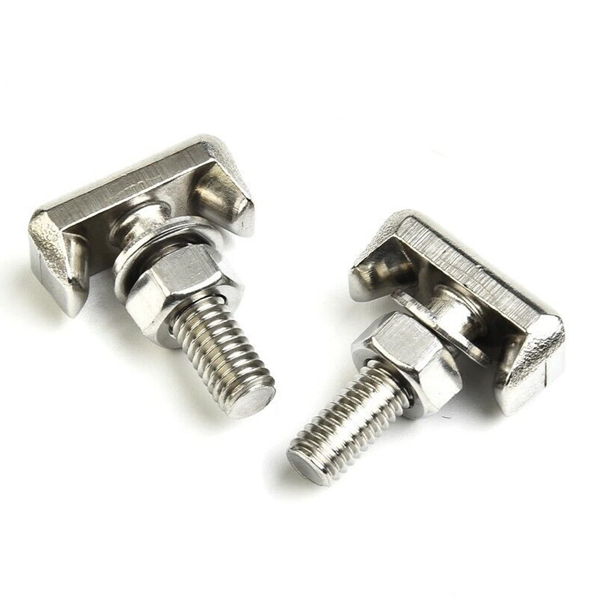 2 Pack 19116852 Battery Terminal T-Bolt Compatible with Chevy Compatible with BMW Compatible with GMC Compatible with Volkswagen 64740 Battery Cable Tensioner Bolt Kit 6X0915138 61128373946