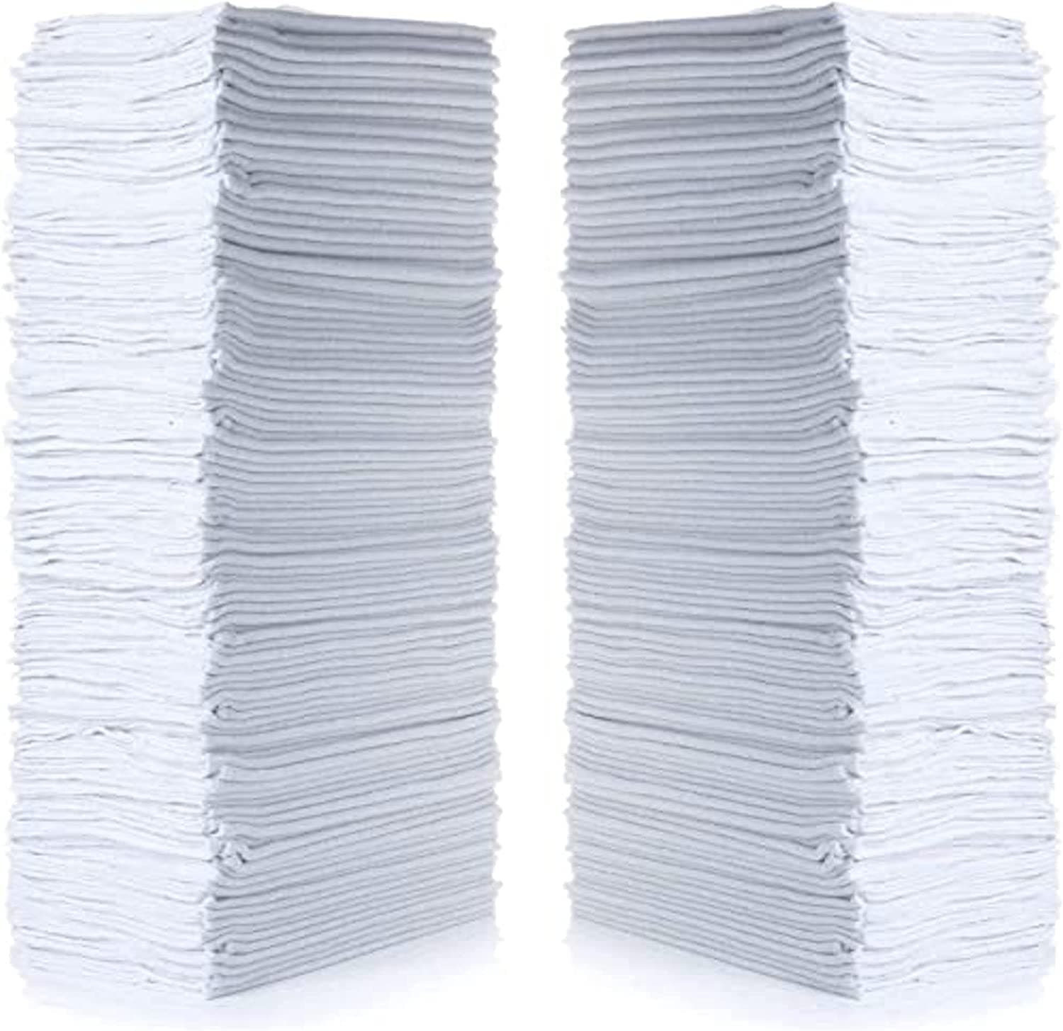 SIMPLI-MAGIC 79100 Shop Towels, 14"x12", Basic White, 50 Count