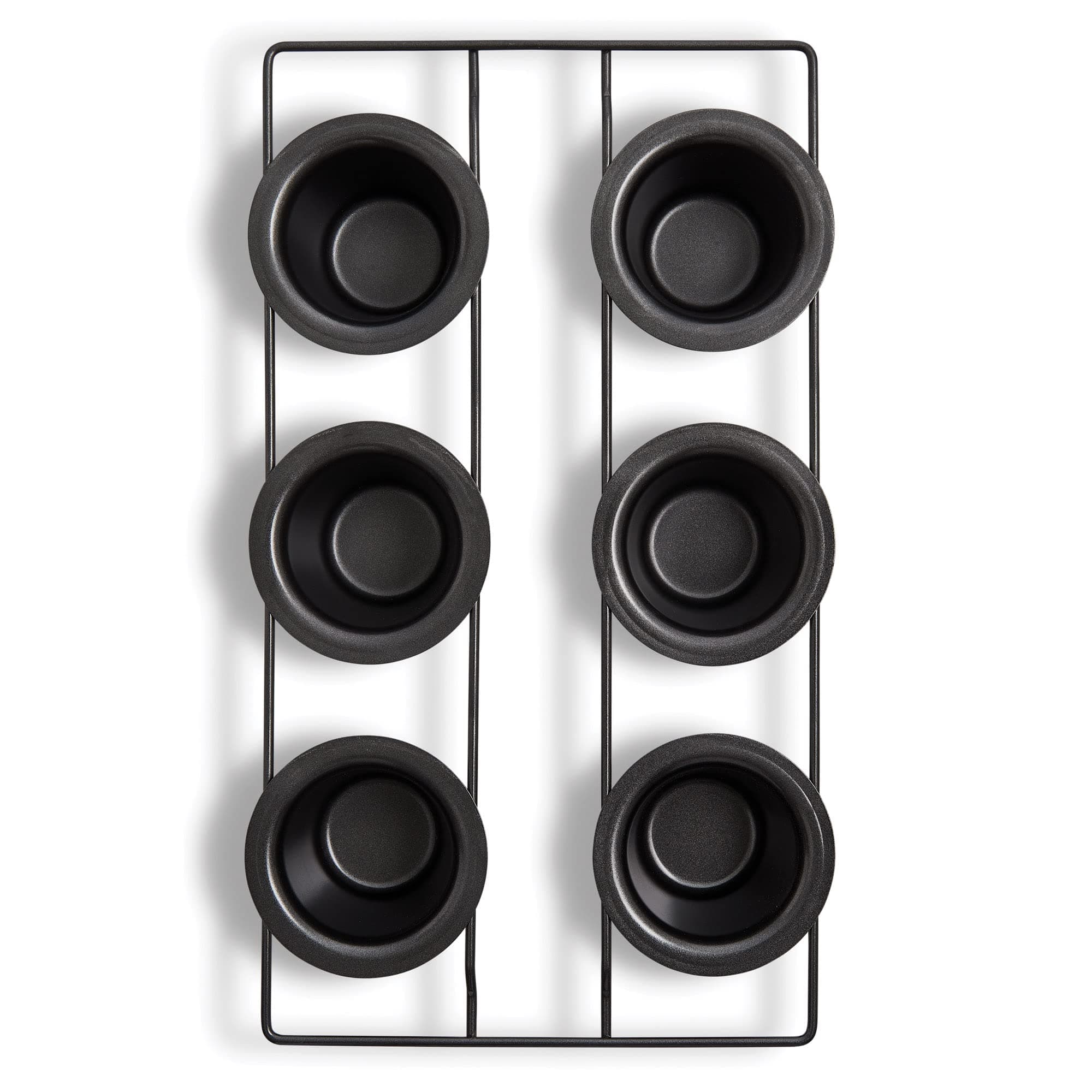 6-Cup Popover Pan, Carbon Steel with Non-Stick Coating, PFOA Free, 15.75 x 9 x 2.25-Inches