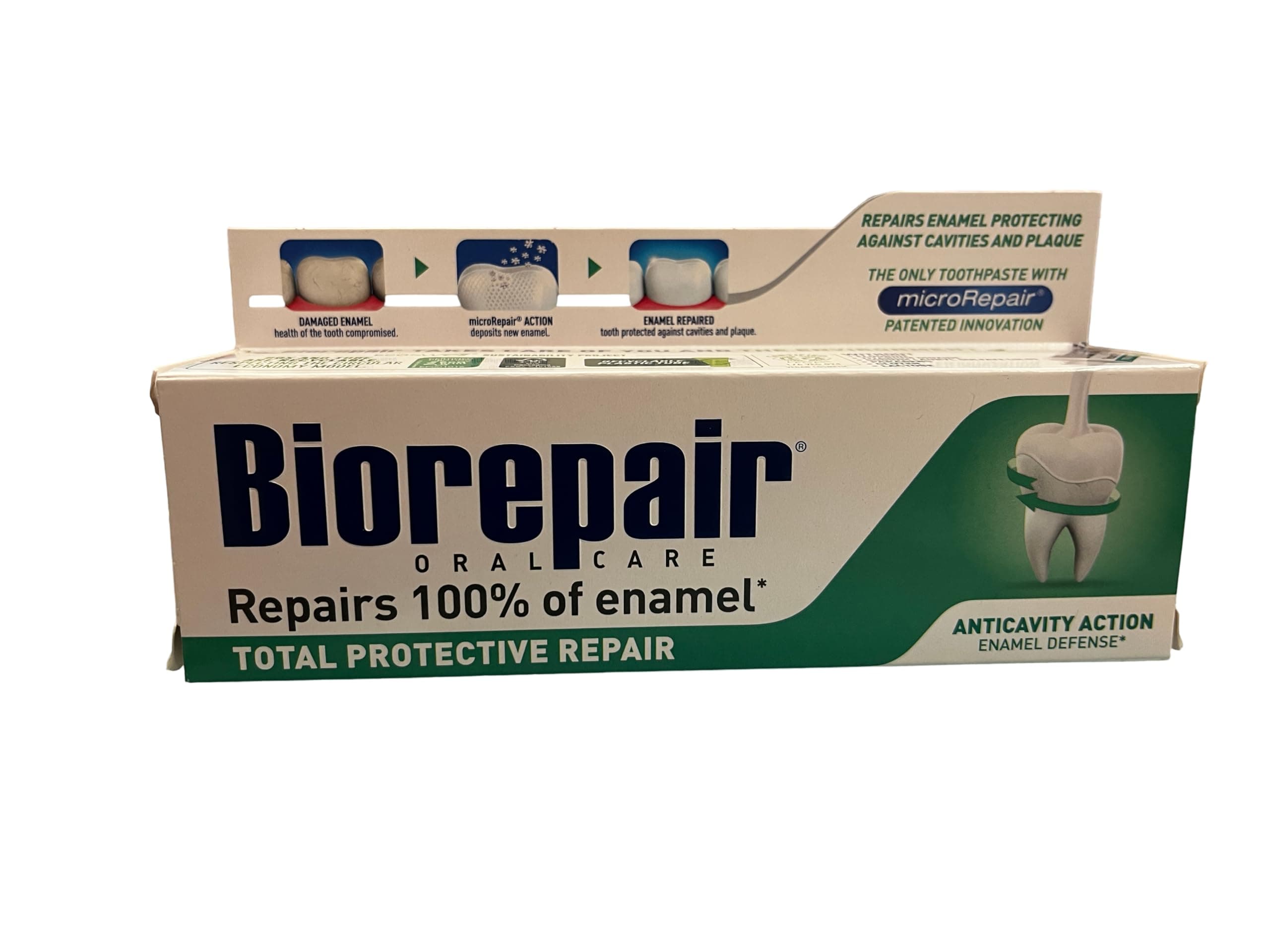 3x Biorepair Total Protective Repair Italian Toothpaste 75ml
