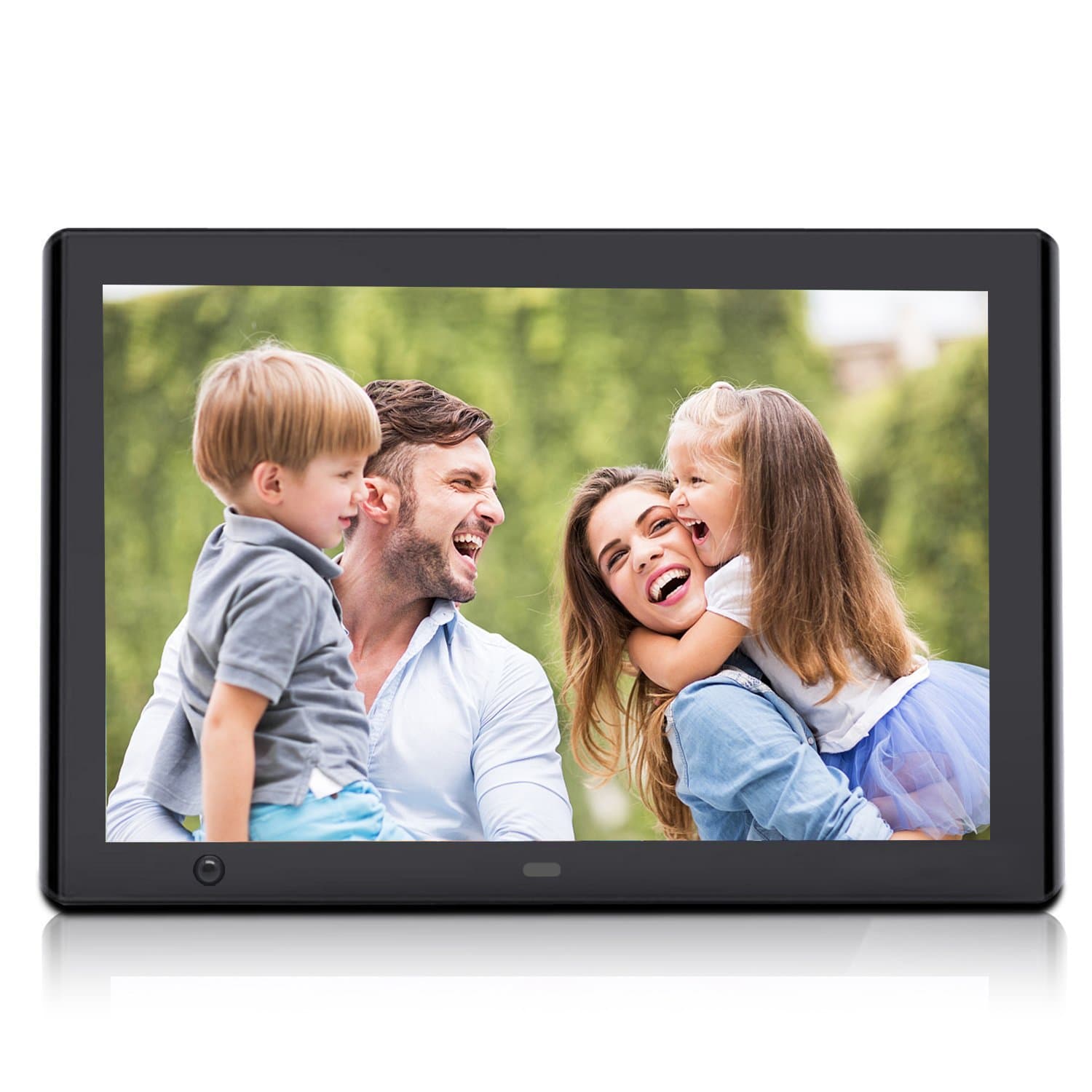 XYmart Digital Picture Frame UI Surface 10 Inch With Motion Sensor 1024 x 600 High Resolution Multifunctional Digital Photo Frame