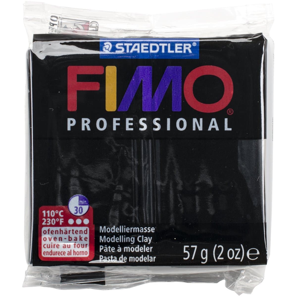 STAEDTLER Fimo Professional Soft Polymer Clay 2oz-Black