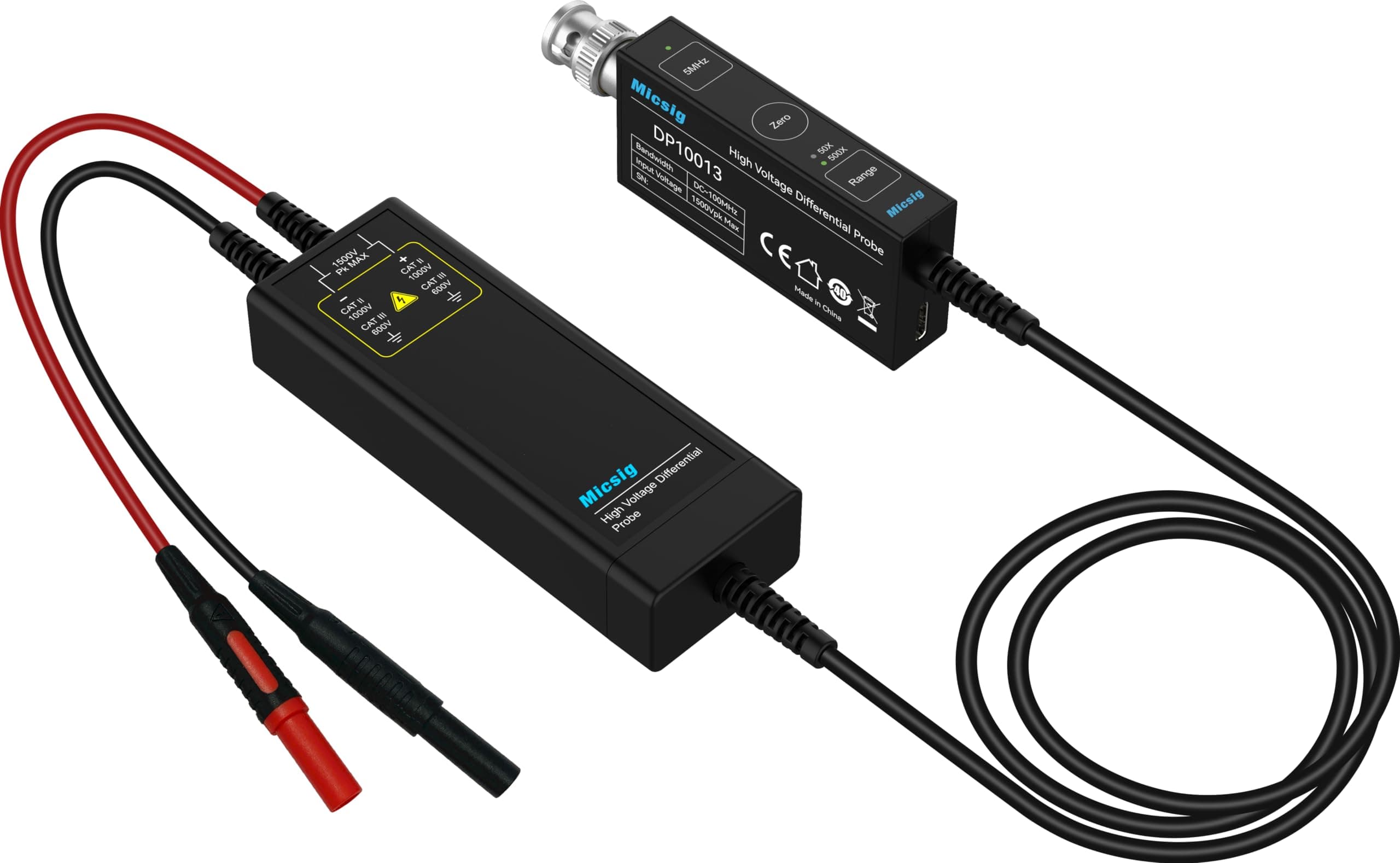 Micsig DP10013 100MHz High Voltage Differential Probe