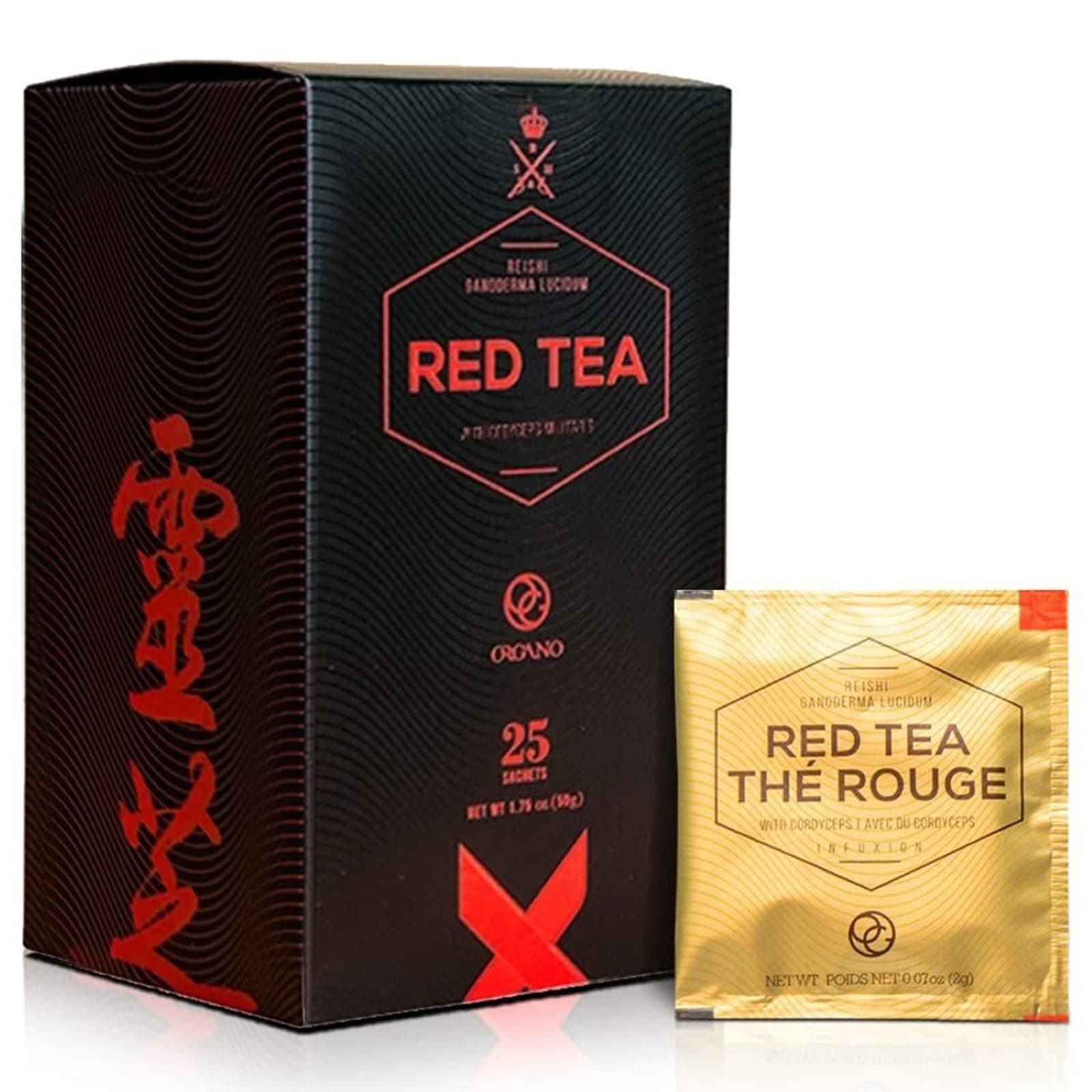 ORGANO Red Tea with Cordyceps and Ganoderma lucidum (25 sachets)