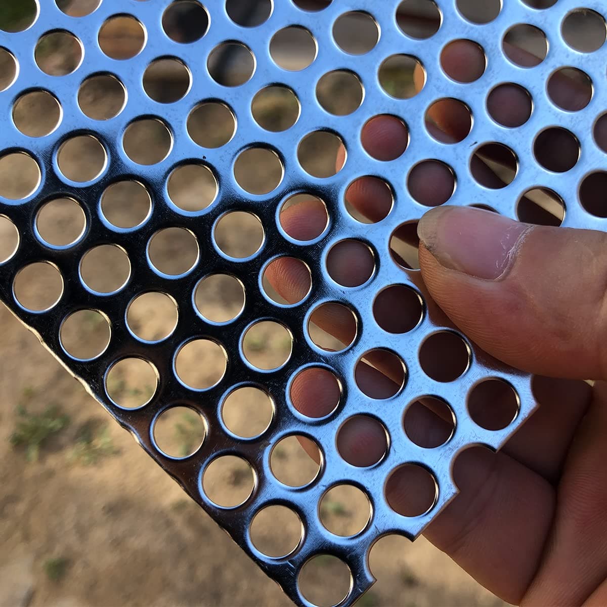 Perforated Metal Sheets-Expanded & Perforated Sheets-Perforated Stainless Steel Sheet-20GA 0.32" Hole 1/3"( About 8mm) 11.8" X5.9"-Metal Mesh Sheet for Ventilation and Fume Filtration
