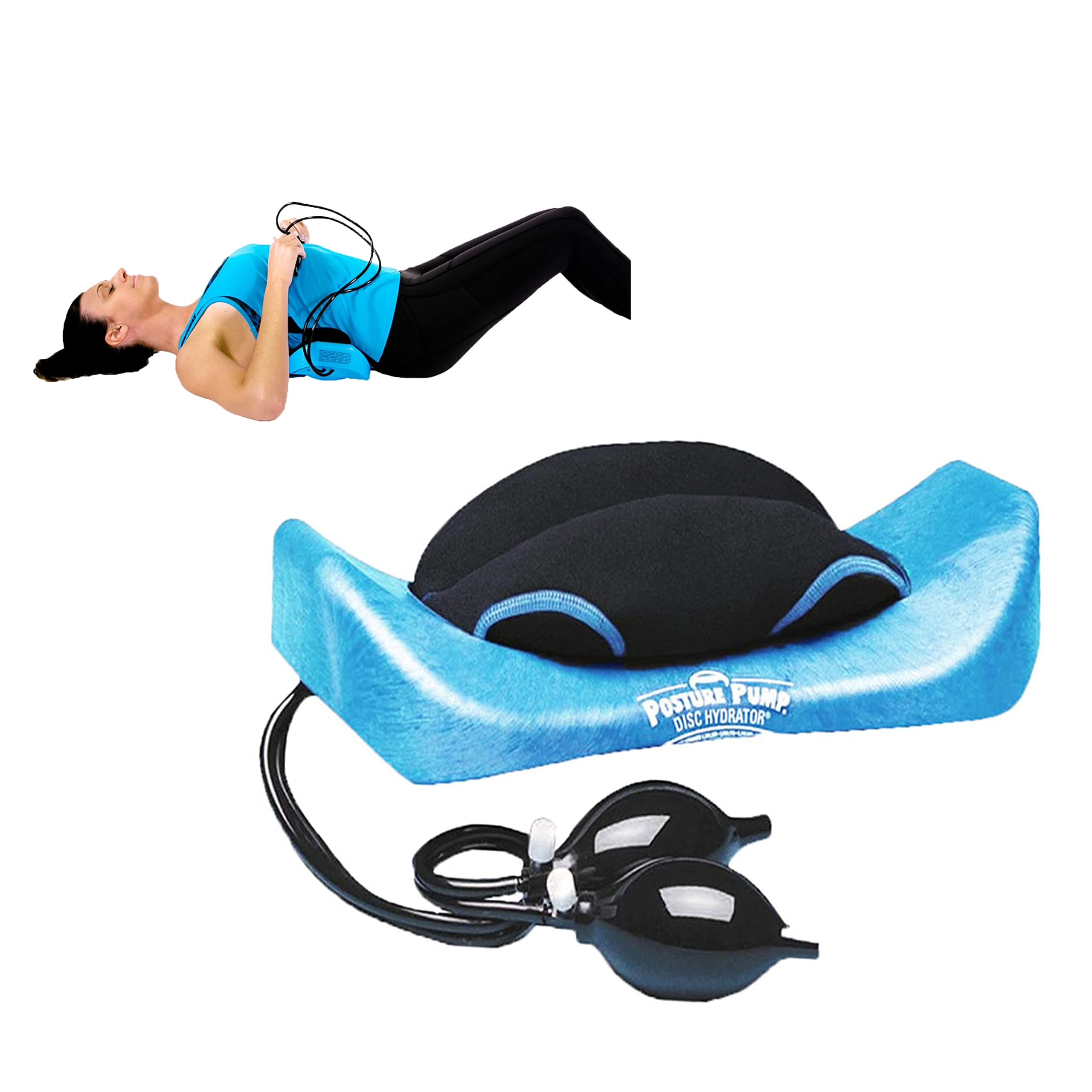 Posture Pump® Back Stretcher for Lower Back Pain Relief Lumbar Traction Device and Spine Stretcher for Spinal Decompression Elliptical Rocker™ Model 2000 Disc Hydrator®