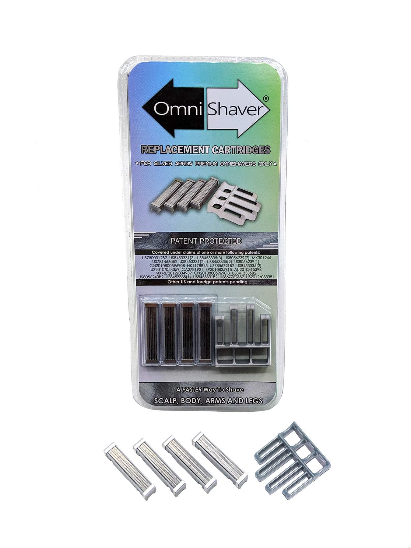 Premium OmniShaver Replacement Razor Cartridge Kit