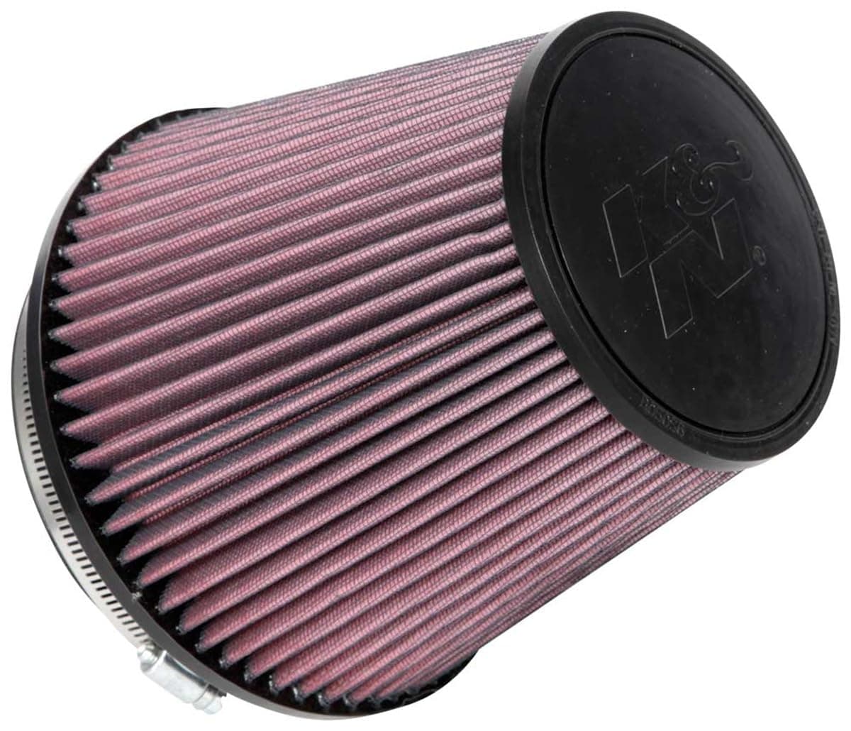 K&N Universal Clamp-On Air Intake Filter: High Performance, Premium, Washable, Replacement Flange Diameter: 6 In, Filter Height: 6.5 Length: 1 Shape: Round Tapered, Ru-1042