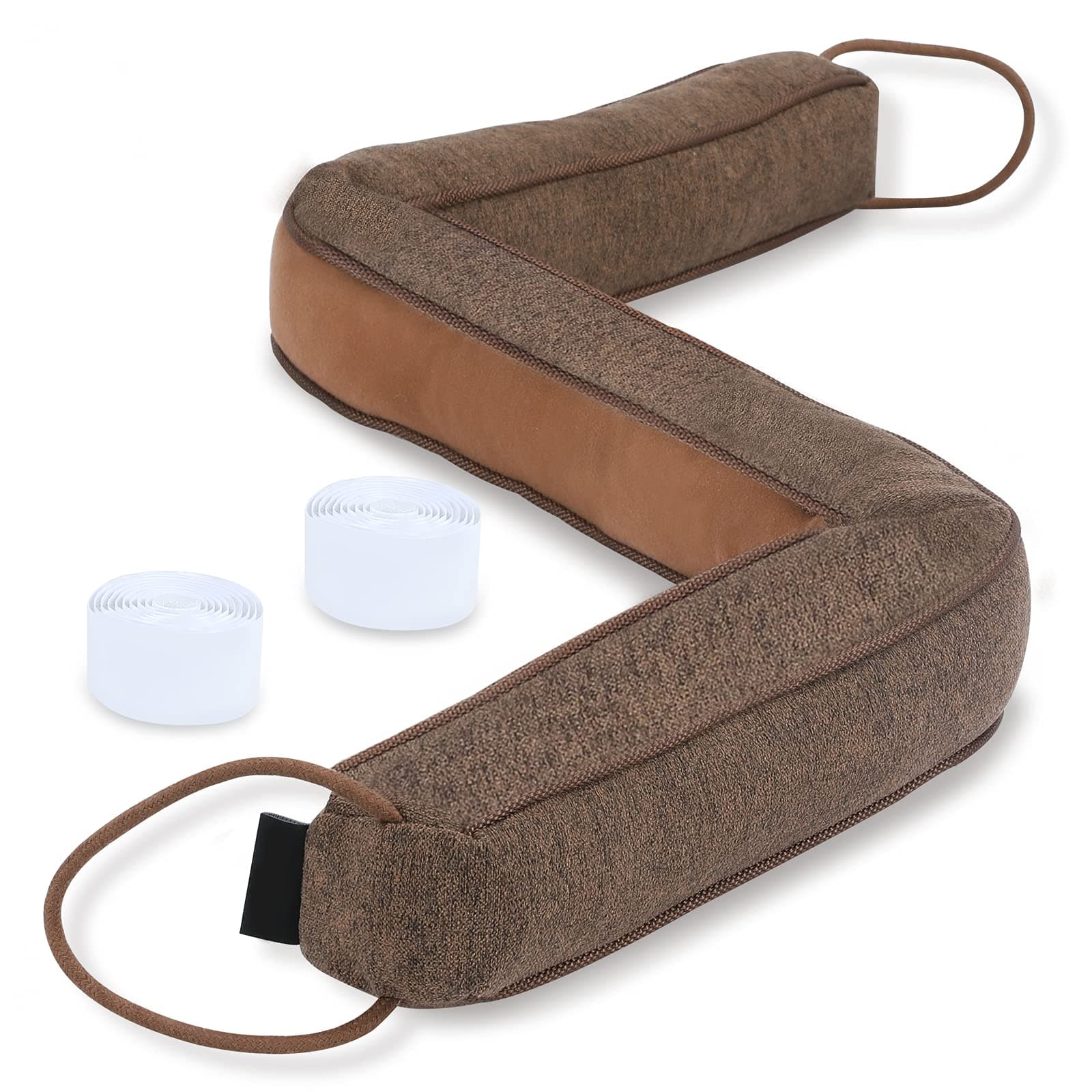 38" Weighted Draft Stopper for Bottom of Doors and Windows, Heavy Duty Sound Proof Door Draft Guard Door Soundproofing Under Door Noise/Air/Wind Blocker, 2.2Lbs (32")