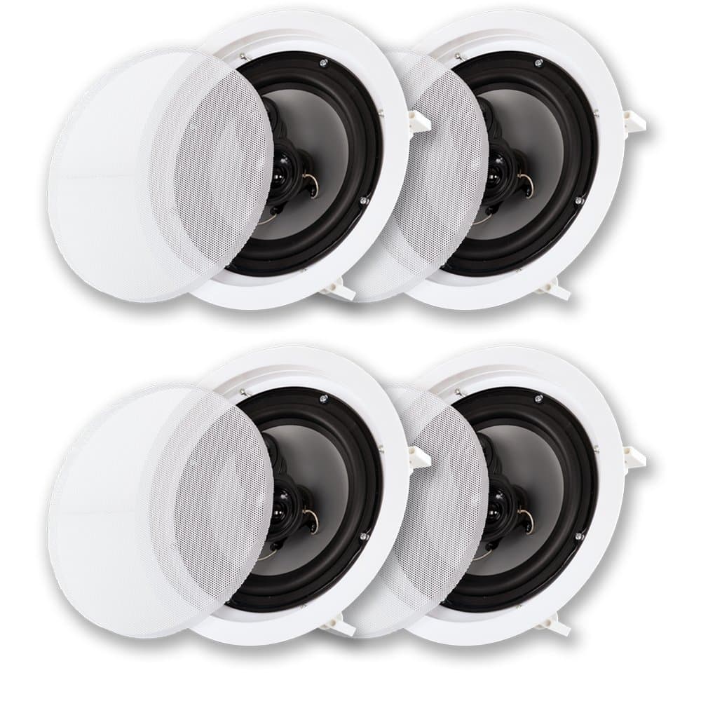CS-IC83 in Ceiling 8" Speaker 2 Pair Pack 3 Way Home Theater 1400 Watt