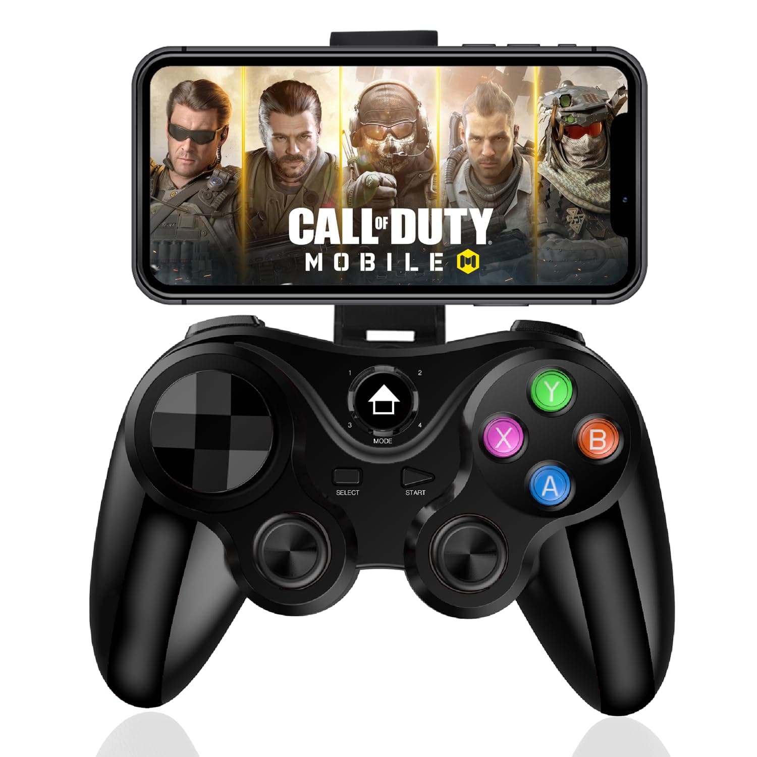 Wireless Controller for iPhone, Megadream MFi Bluetooth Mobile Game Gamepad Joystick for iOS/Android, iPhone 15 14 13/Mini/Pro Max/12/11, for Samsung Galaxy, Nokia, OPPO, Google, Direct Play-Blcak