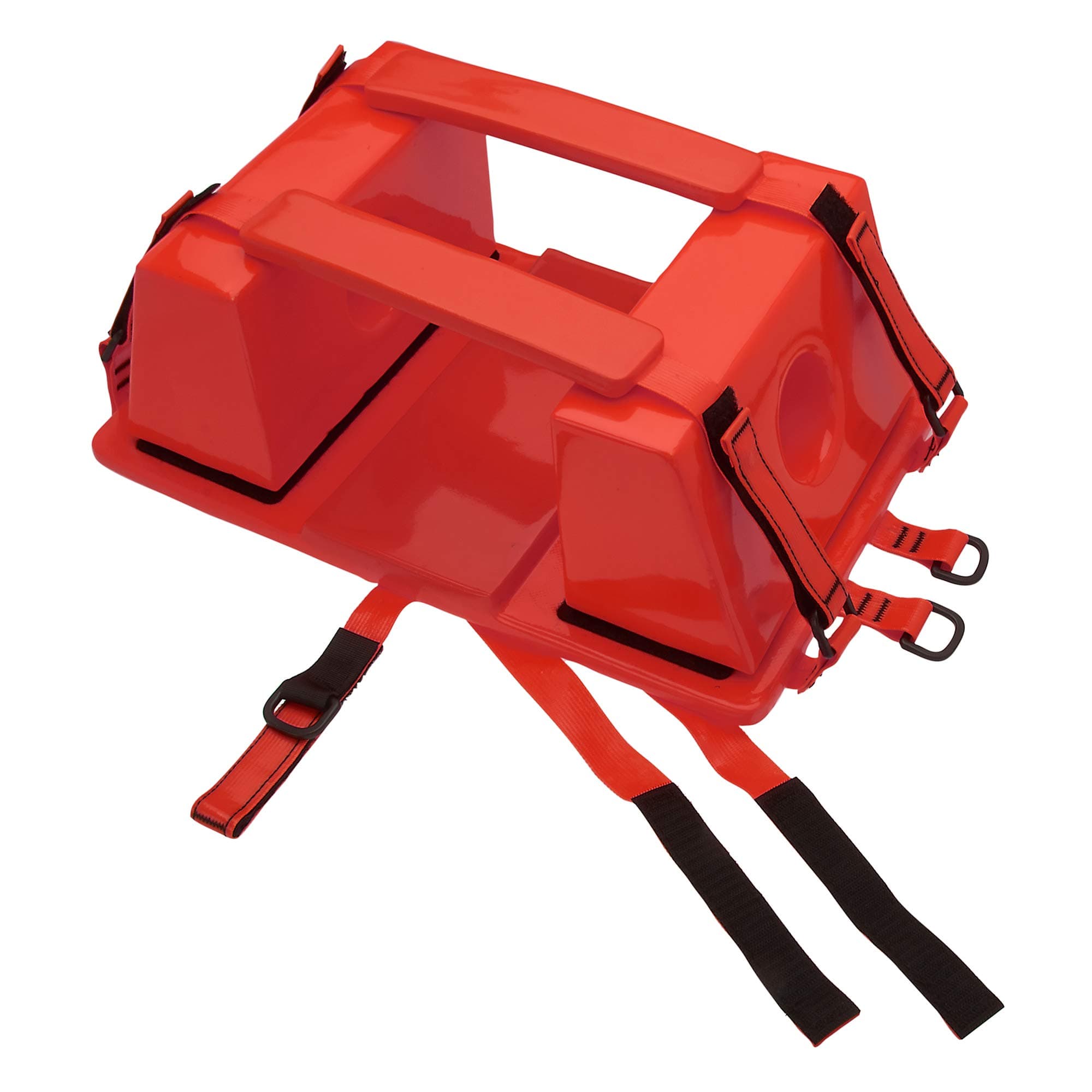 Emergency Spine Board Reusable Head Immobilizer for Backboard Lightweight w/Straps for EMS/EMT Lifeguard Rescue - Red, Blue, Yellow (Red)