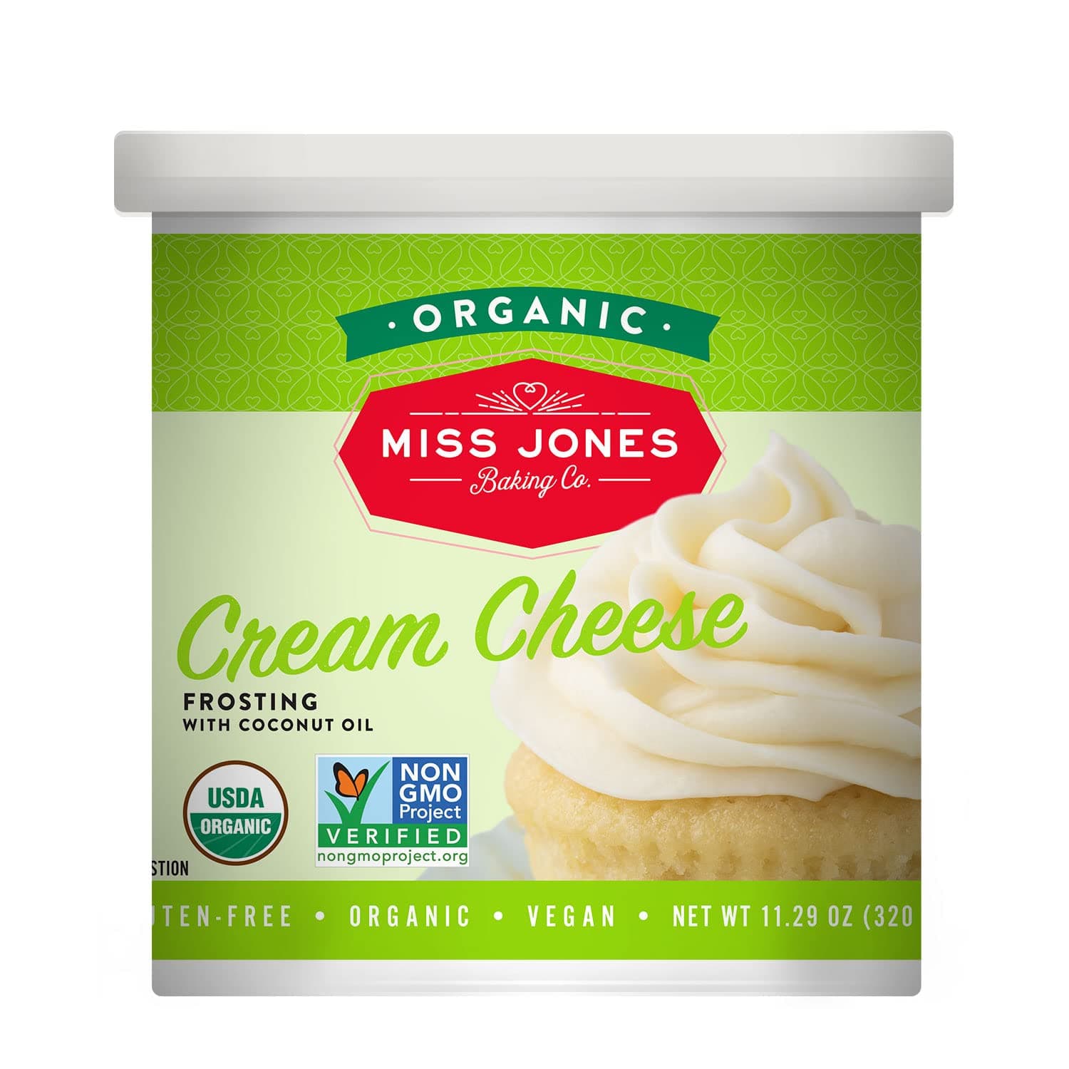MISS JONES BAKING CO Organic Cream Cheese Flavored Frosting, 11.29 OZ