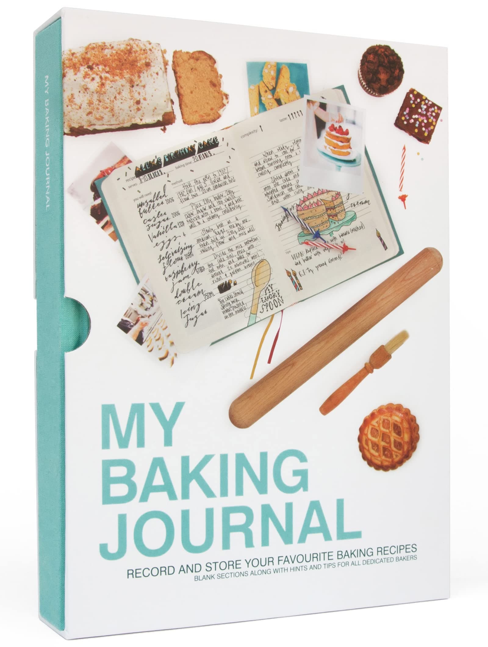 Suck UK Baking Journal | Hardcover Blank Recipe Notebook | Create Your Own Cookbook & Food Diary | Ideal Baking Gift for Moms, Dads, Recipe Collectors & Star Bakers to Preserve Personal Family Treats