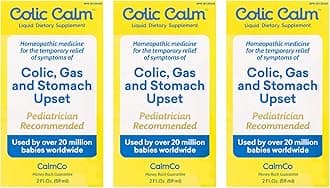 Infant Gripe Water for Colic, Helps Fussiness, Upset Stomach, and Baby Gas Relief, 2 fl oz (Pack of 3)