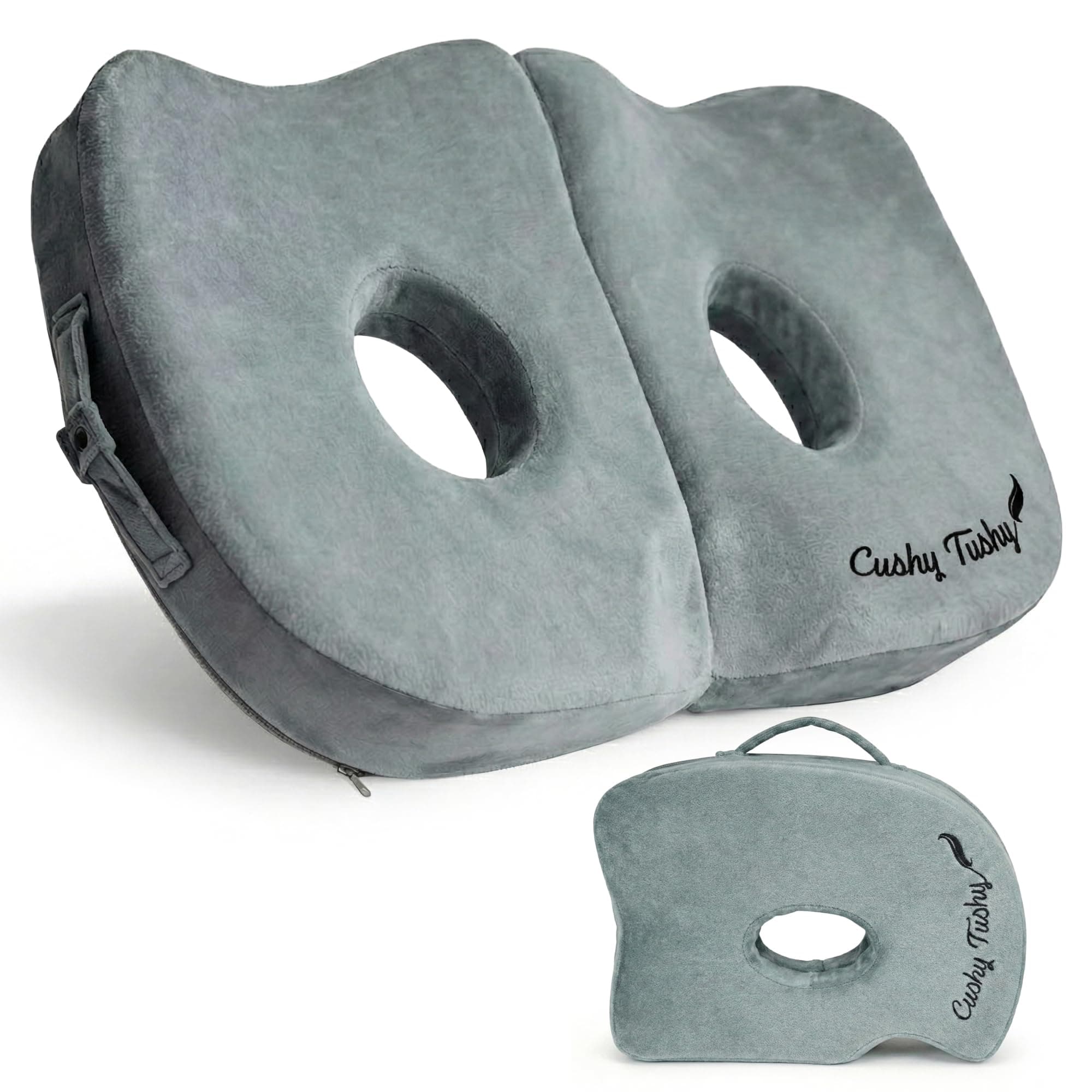 Seat Cushion | Premium Foldable Sit Bone Cushion for Pressure Relief, Hip, Hamstrings & Sciatica Comfort | Butt Pillow | Ergonomic Ischial Tuberosity Support for Home, Office & Driving