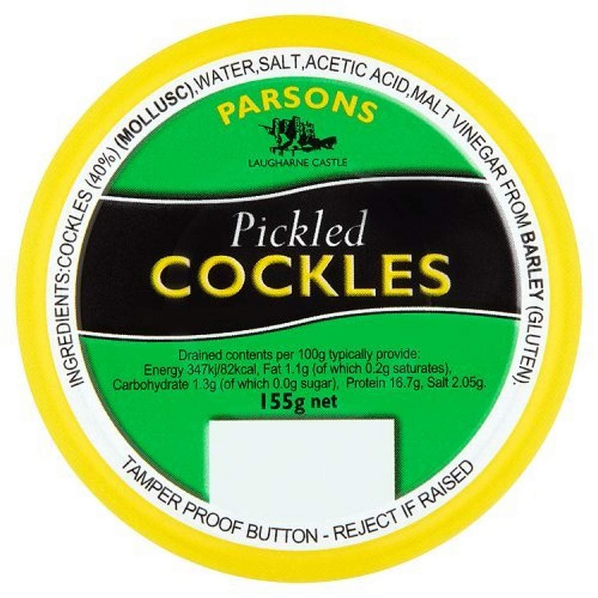 Parsons Welsh Pickled Cockles, 155g