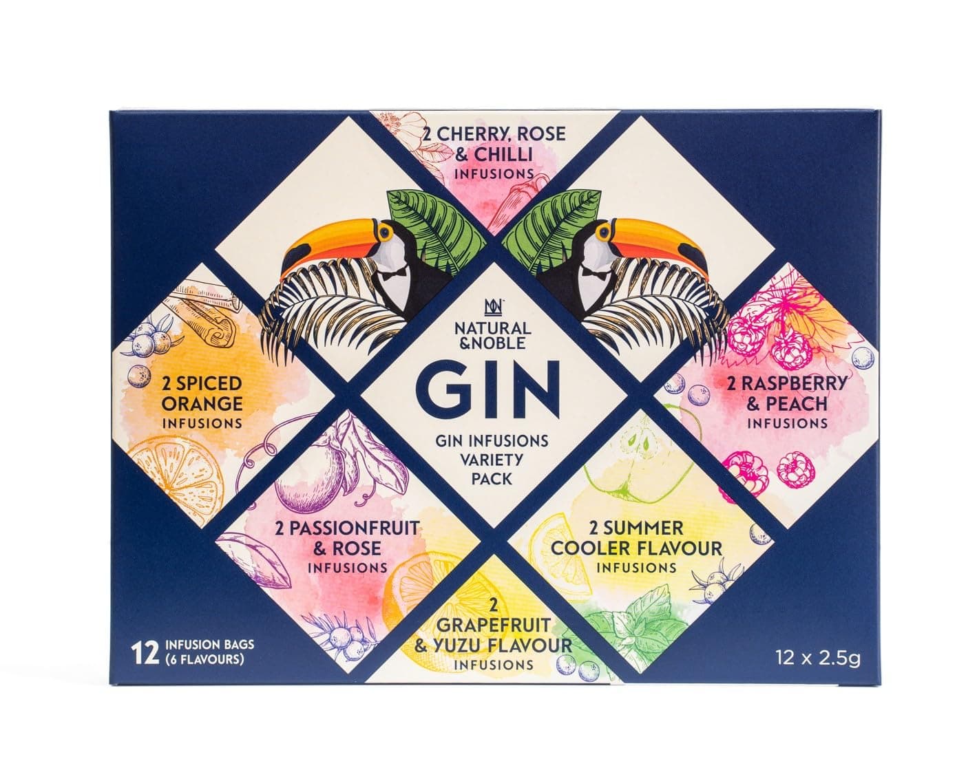 – Gin Infusions Variety Gift Pack | As seen on Dragons' Den | Make Your Own Delicious Flavours | 12 Infusion Bags