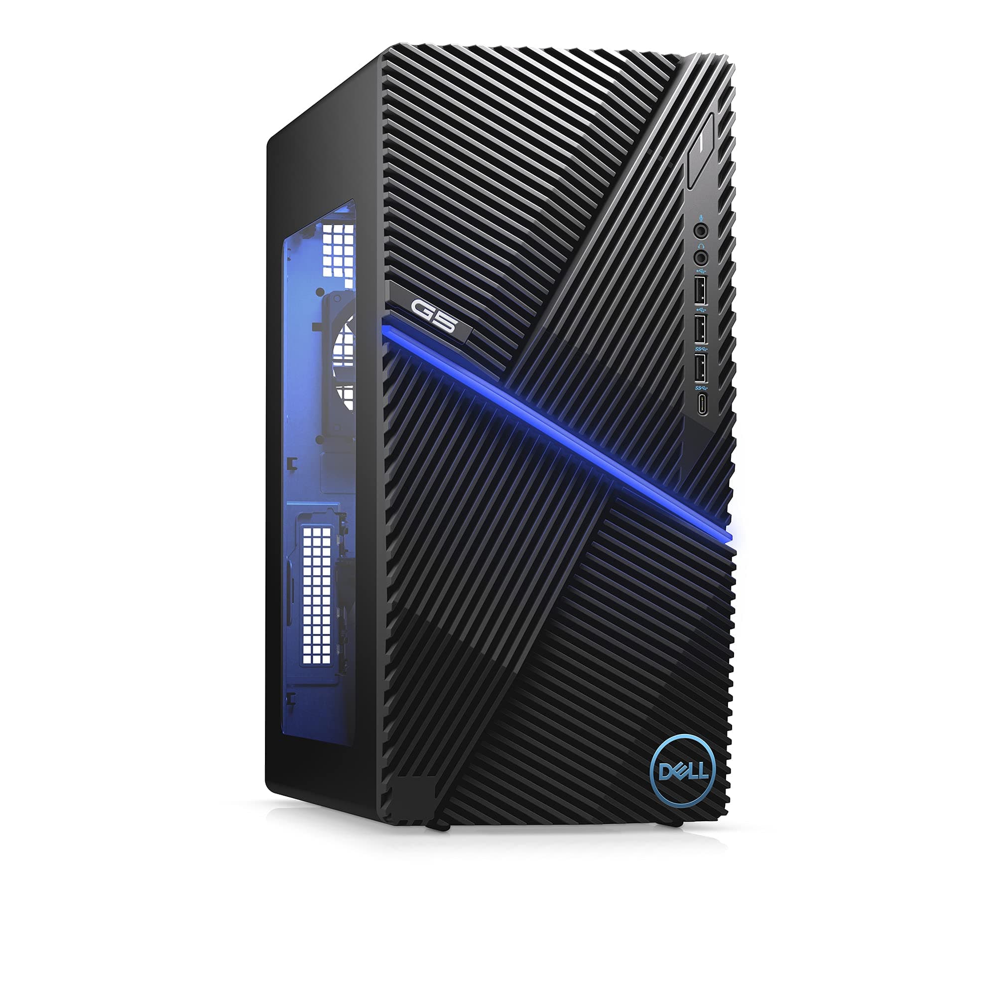Dell Inspiron G5 5000 Gaming Desktop Tower - Intel Core i7-10700F, 16GB DDR4 RAM, 1TB SSD, NVIDIA GeForce RTX 3060 12GB GDDR6, Windows 10 Home - Abyss Black (Latest Model)