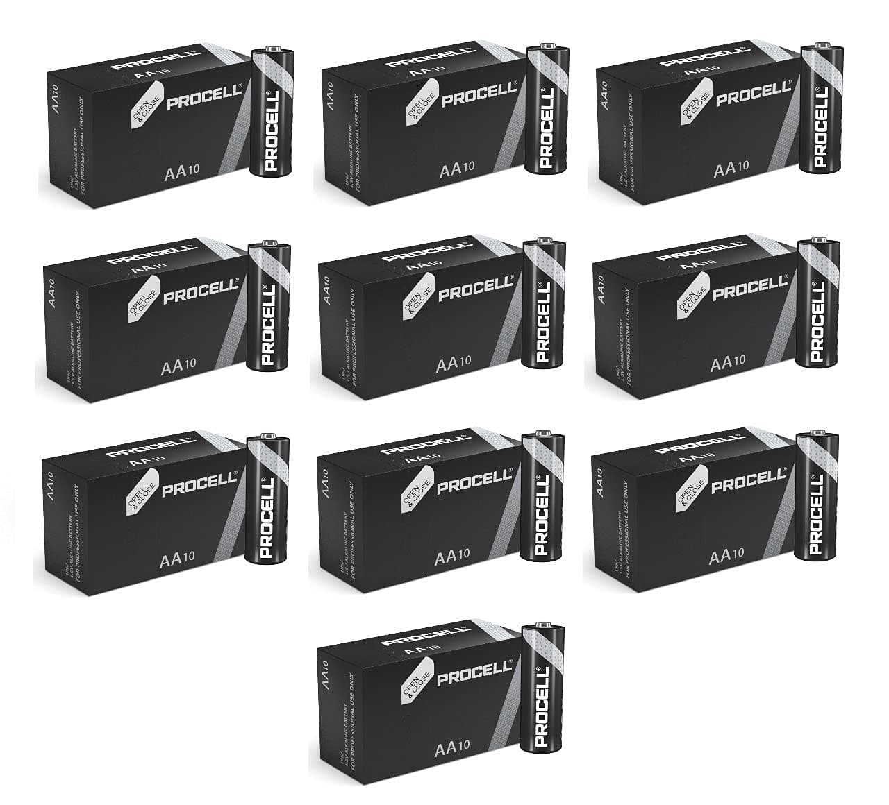 Duracell AA Industrial Alkaline Battery (100)