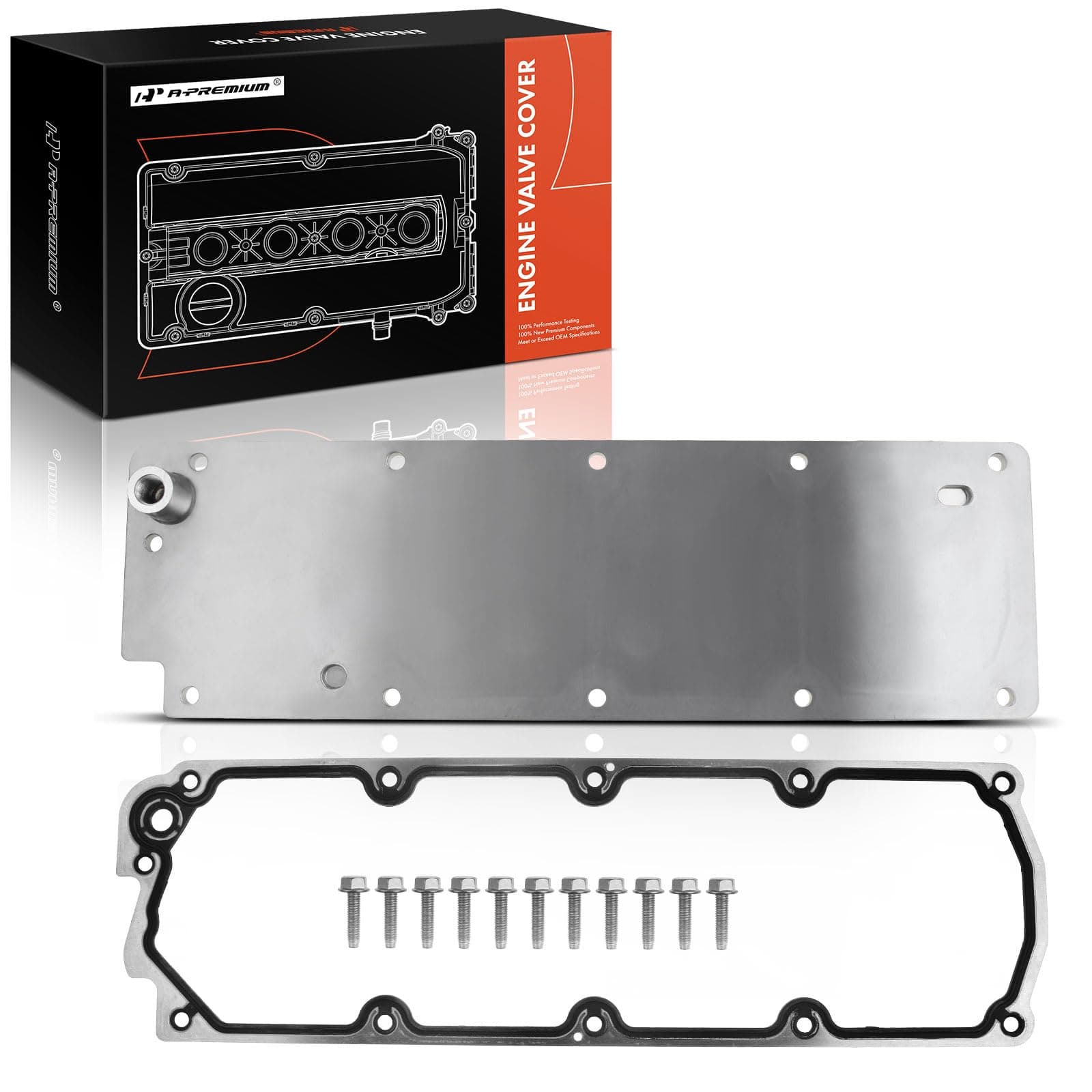 LS Gen 4 Engine Valley Cover Kit with Gasket Compatible with GM LS2 LS3 LS7 Chevy GMC Silverado Sierra SUV 2007-2013 Replace # 12598832 12610141