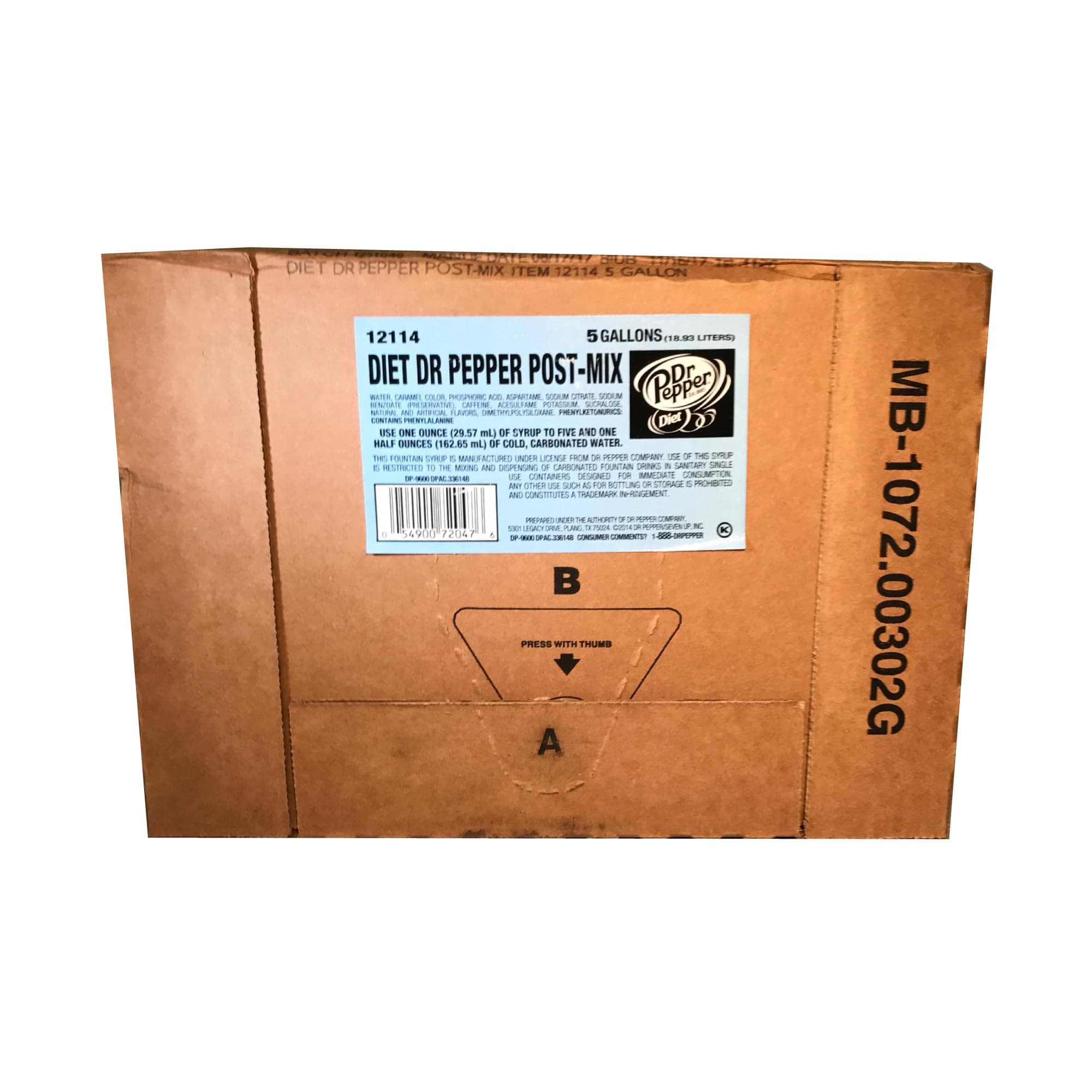 Diet Dr. Pepper Syrup (5 gal.)