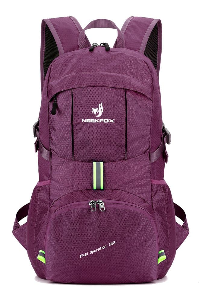 NEEKFOX Lightweight Packable Travel Hiking Backpack Daypack,35L Foldable Camping Backpack,Ultralight Outdoor Sport Backpack