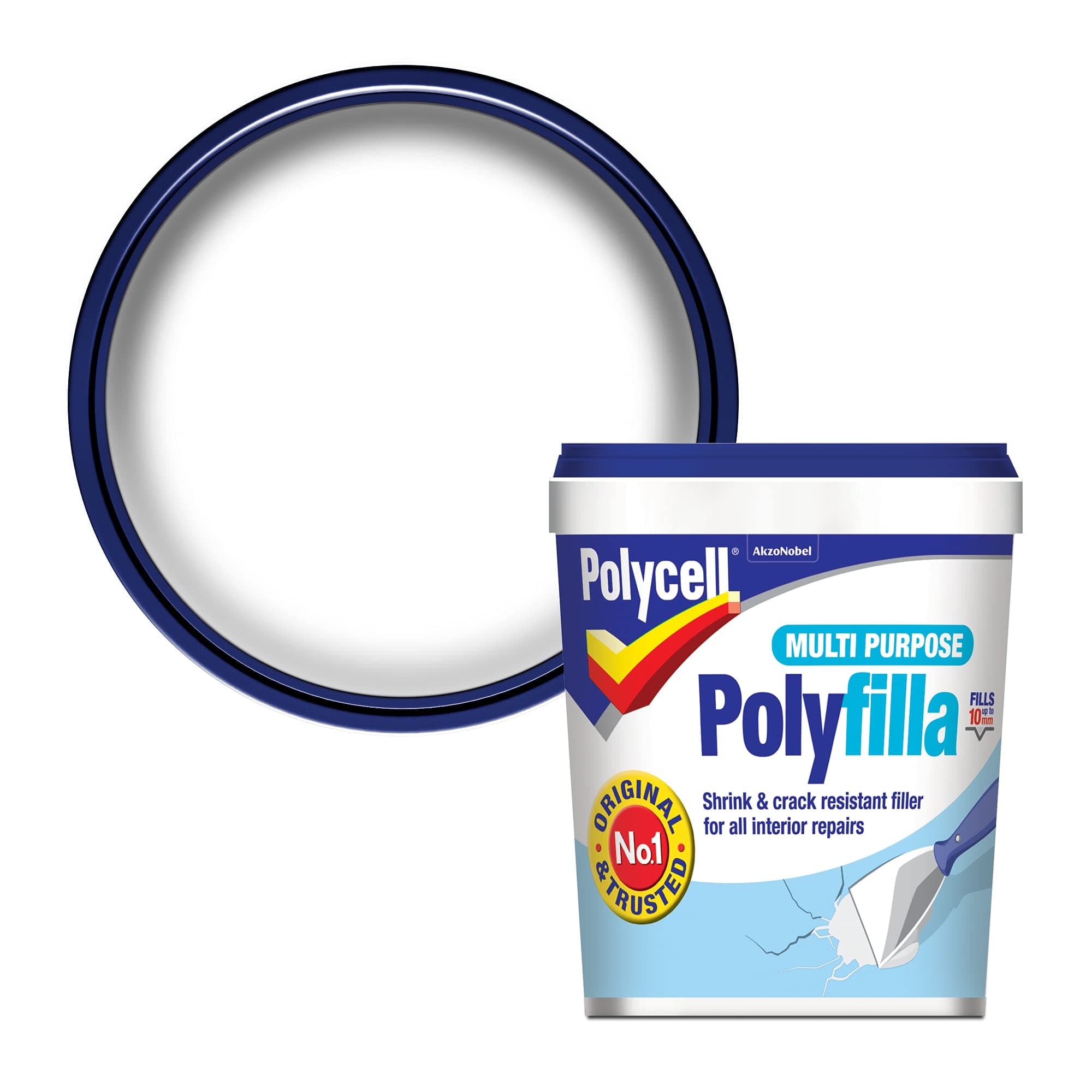 Polycell Multipurpose Polyfila Ready Mix, 2.2 lbs (1 kg)