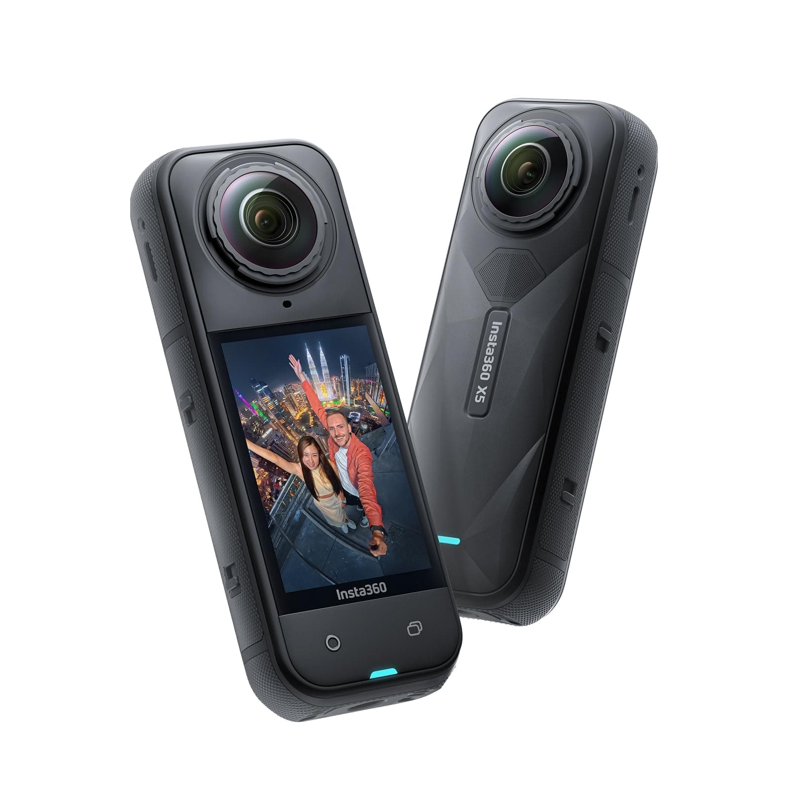 X5 - Waterproof 8K 360° Action Camera, Leading Low Light, Invisible Selfie Stick Effect, Rugged and Replaceable Lens, 3-Hour Battery, Built-in Wind Guard, Stabilization, Triple AI Chip Design