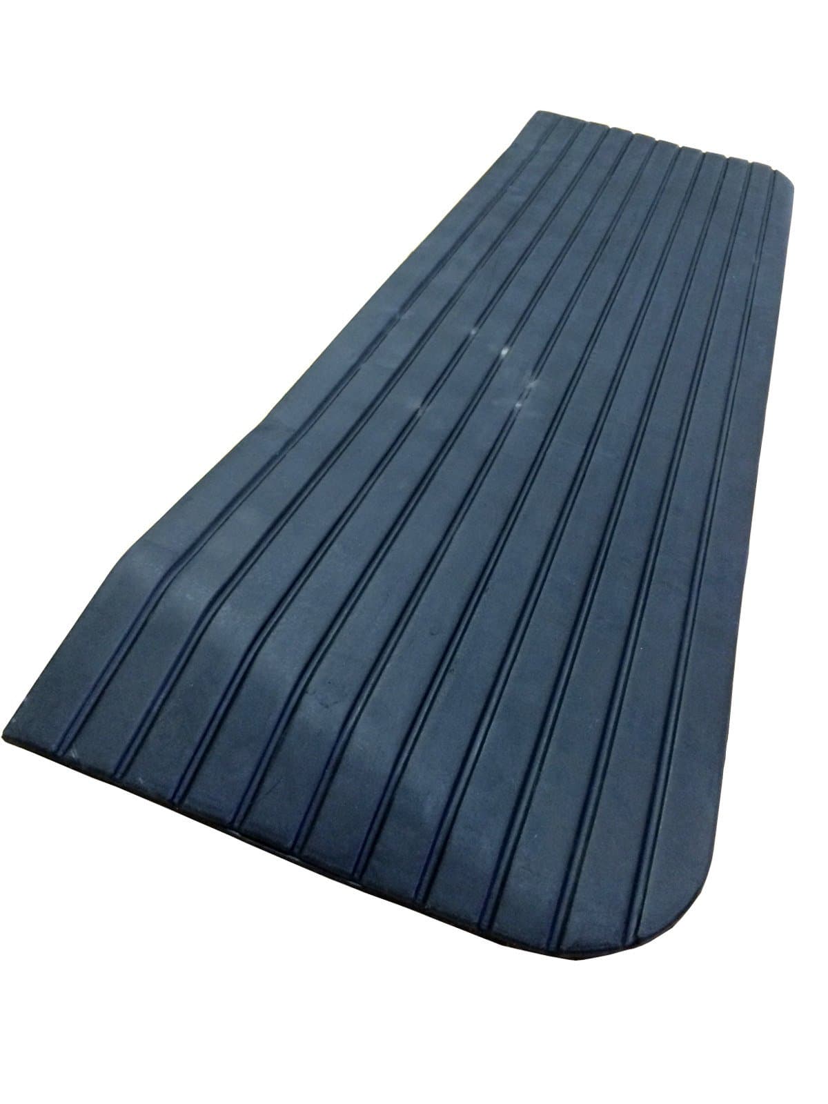 Fabarius Rubber Ramp for Door Steps 3 Slanted Sides, Black