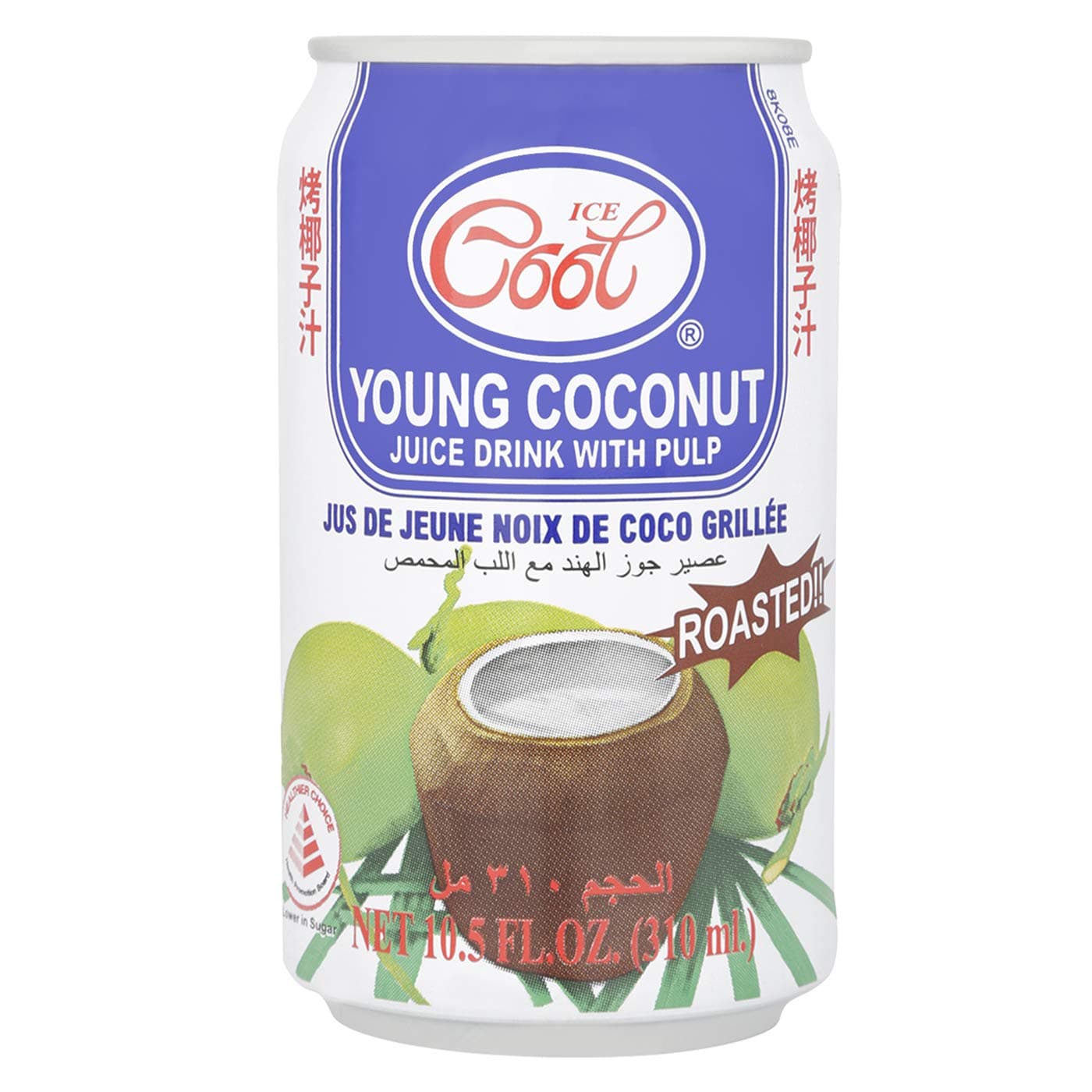 Ice Cool Roasted Young Coconut Juice With Pulp, 310 Ml