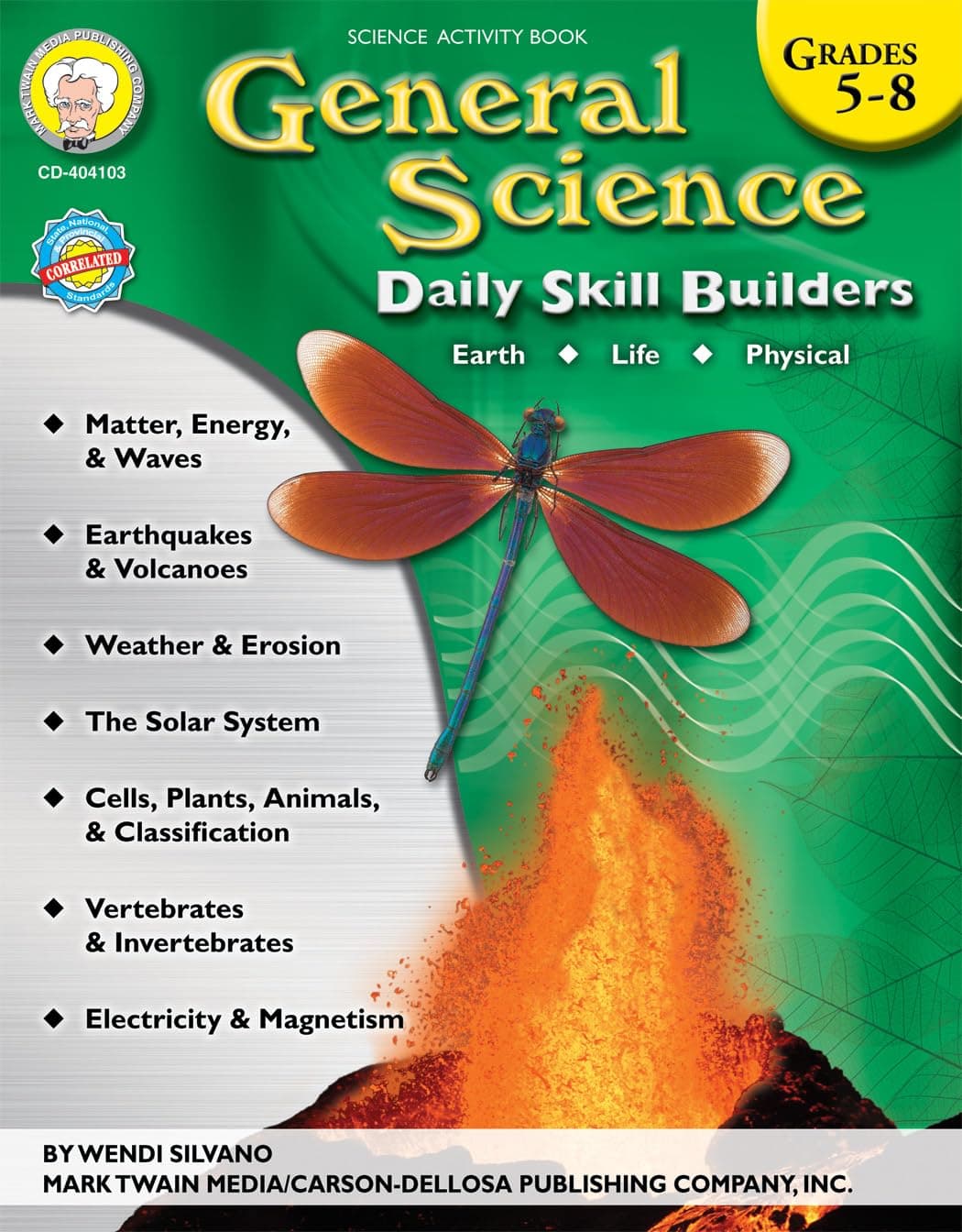 Mark Twain Grades 5-8 General Science WorkBook, Solar System, Weather, Energy, Natural Disasters, and Biology Textbook, Classroom or Homeschool Curriculum (Volume 3)